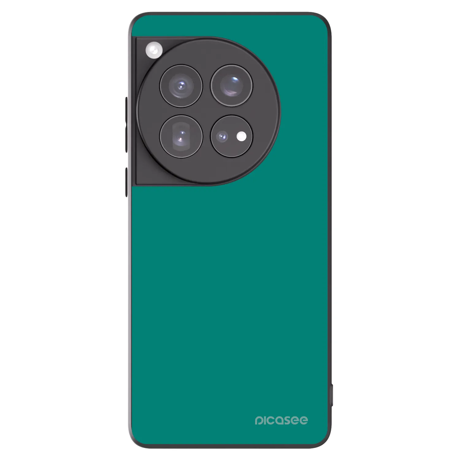 Picasee silikonowe czarne etui na OnePlus 12 5G - Emerald Mist