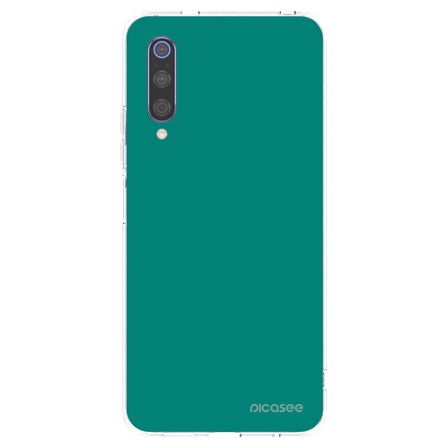 Picasee silikonowe przeźroczyste etui na Xiaomi Mi 9 - Emerald Mist