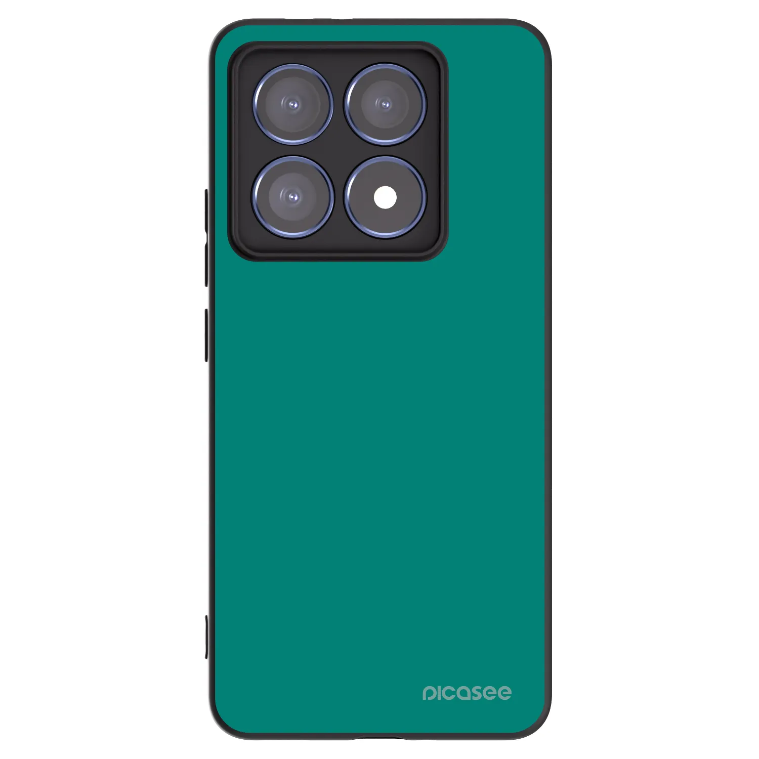 Picasee silikonowe czarne etui na Xiaomi 14T Pro - Emerald Mist