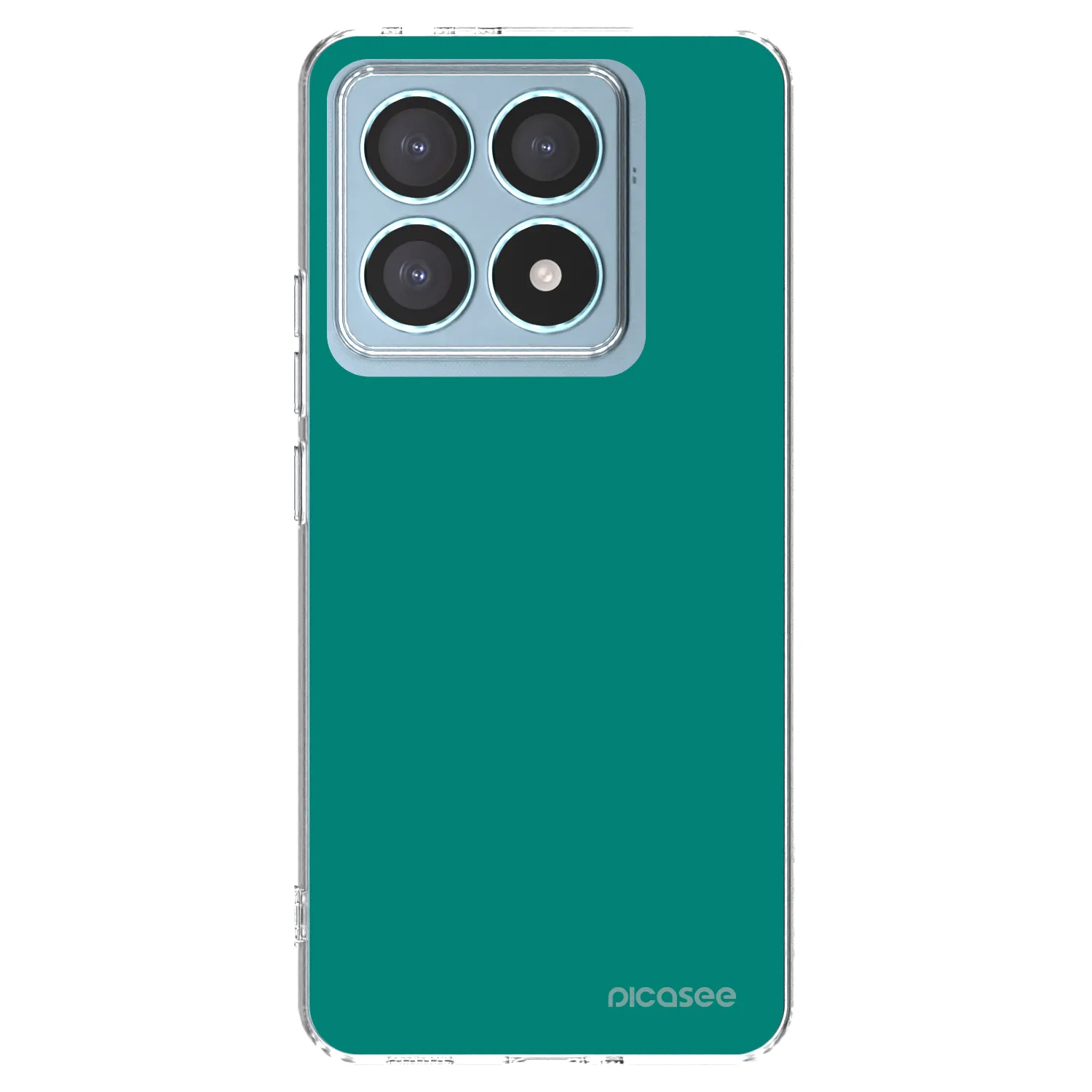 Picasee silikonowe przeźroczyste etui na Xiaomi 14T Pro - Emerald Mist