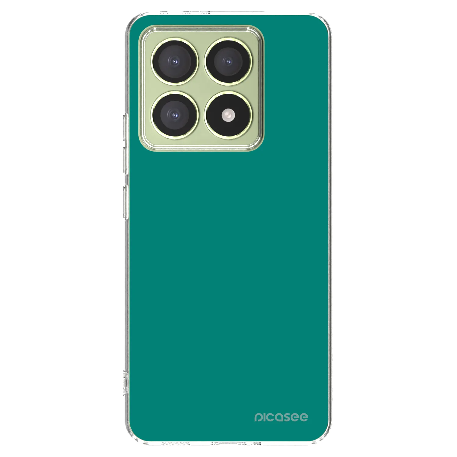 Picasee silikonowe przeźroczyste etui na Xiaomi 14T - Emerald Mist