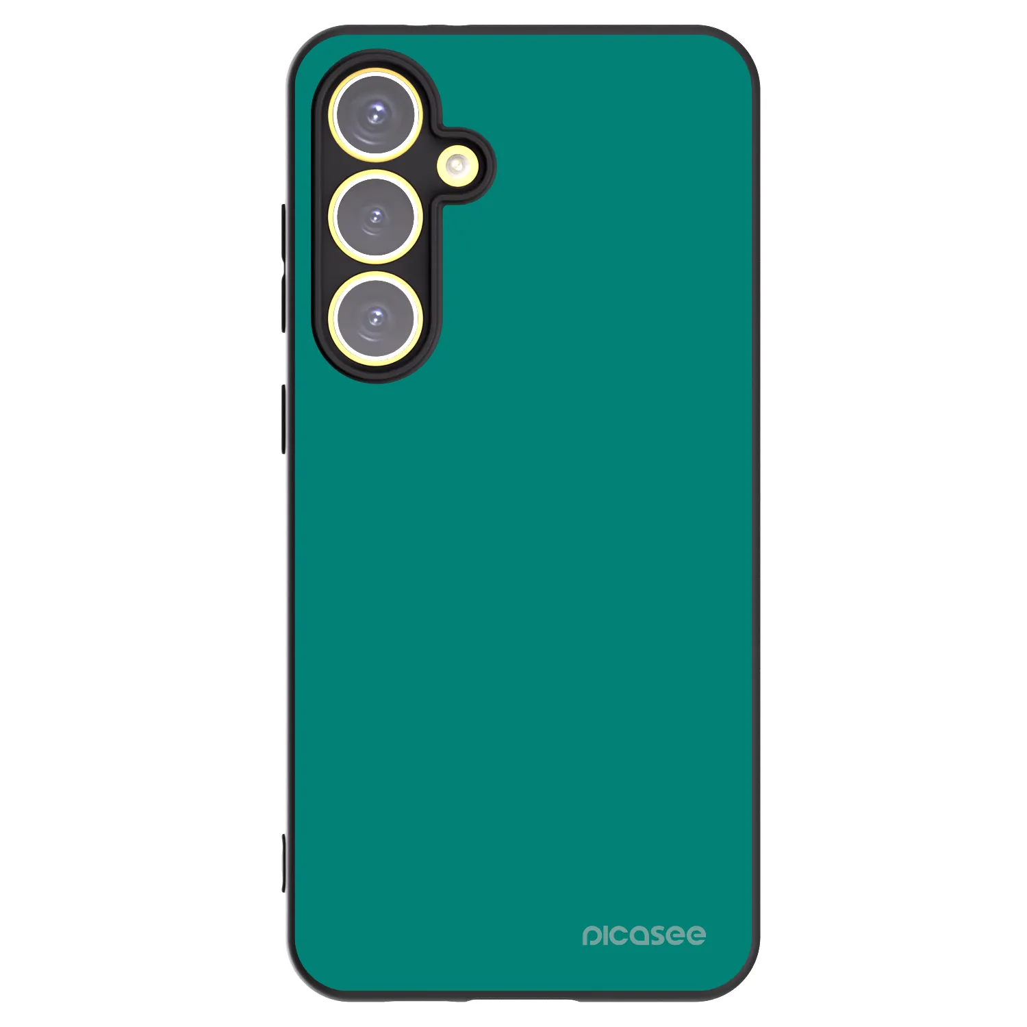 Picasee silikonowe czarne etui na Samsung Galaxy S24 FE S721B - Emerald Mist