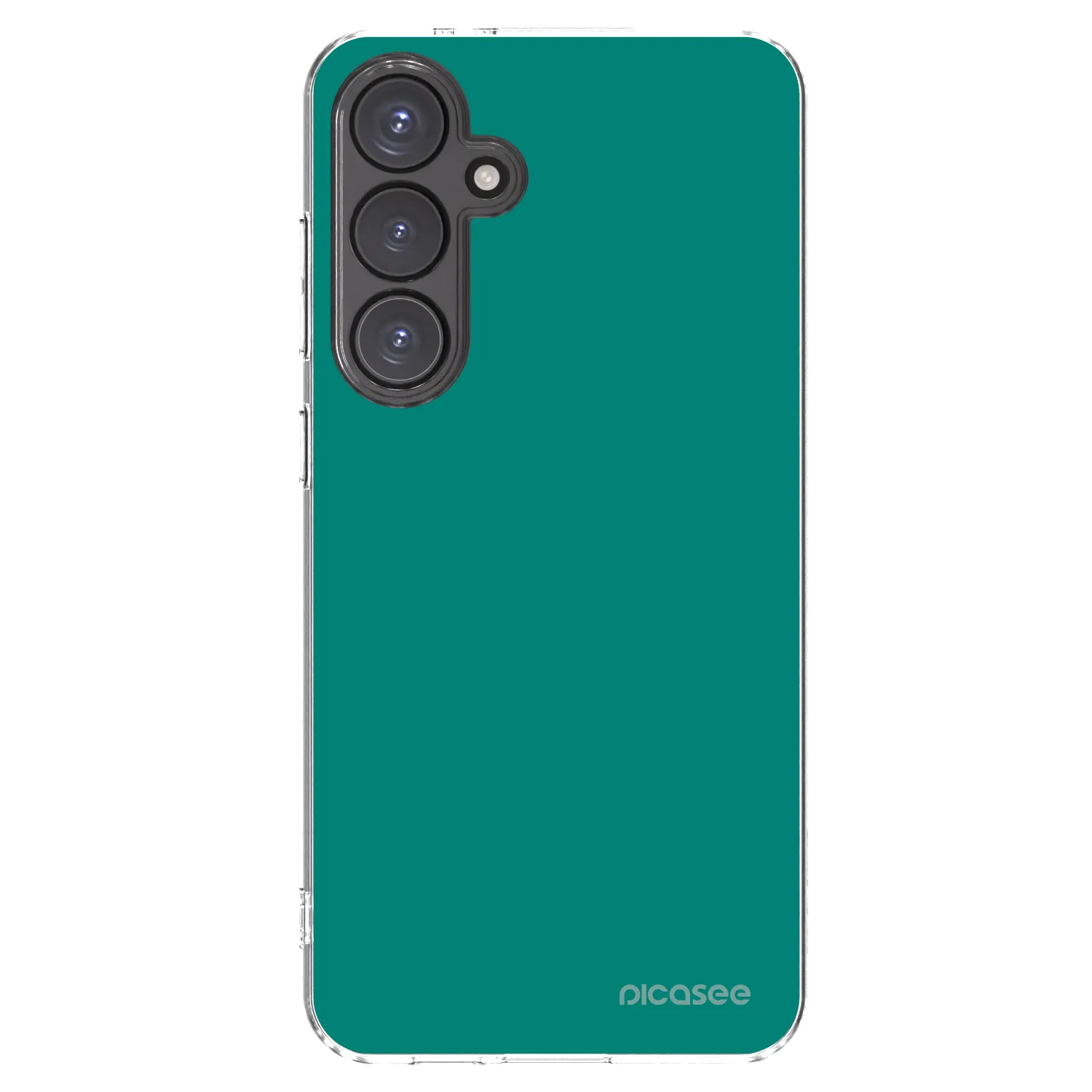 Picasee silikonowe przeźroczyste etui na Samsung Galaxy S24 FE S721B - Emerald Mist
