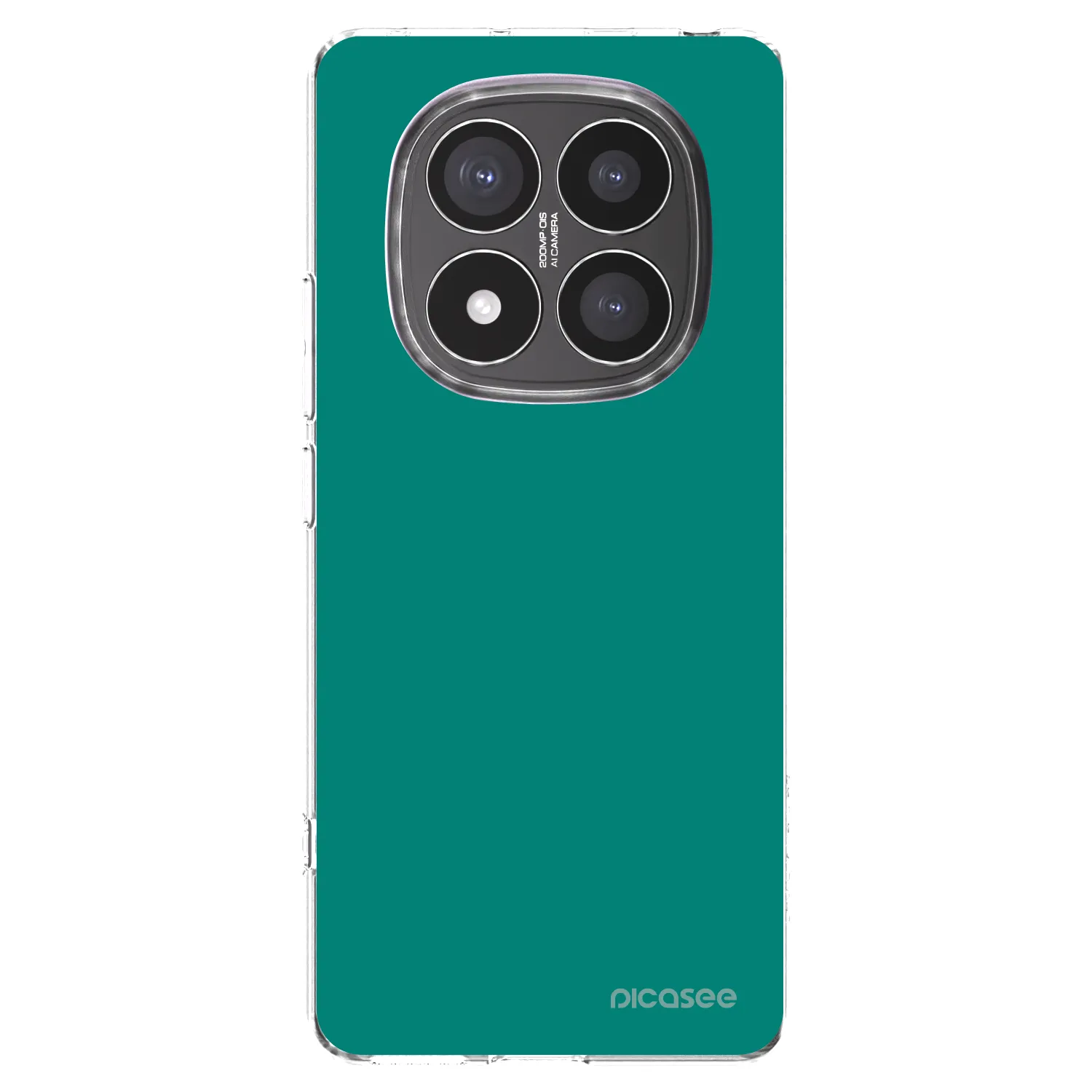Picasee silikonowe przeźroczyste etui na Xiaomi Redmi Note 14 Pro+ 5G - Emerald Mist