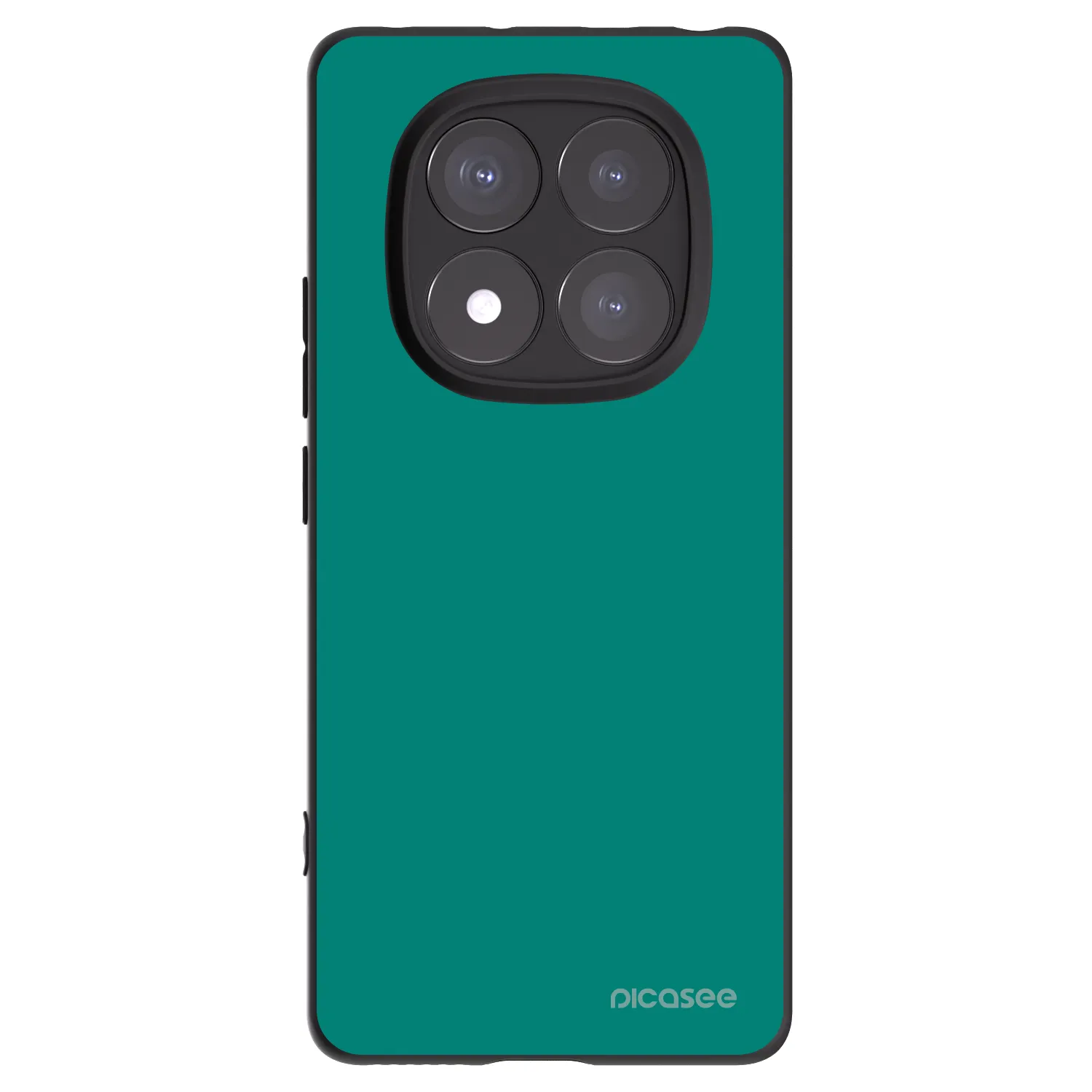 Picasee silikonowe czarne etui na Xiaomi Redmi Note 14 Pro 5G - Emerald Mist
