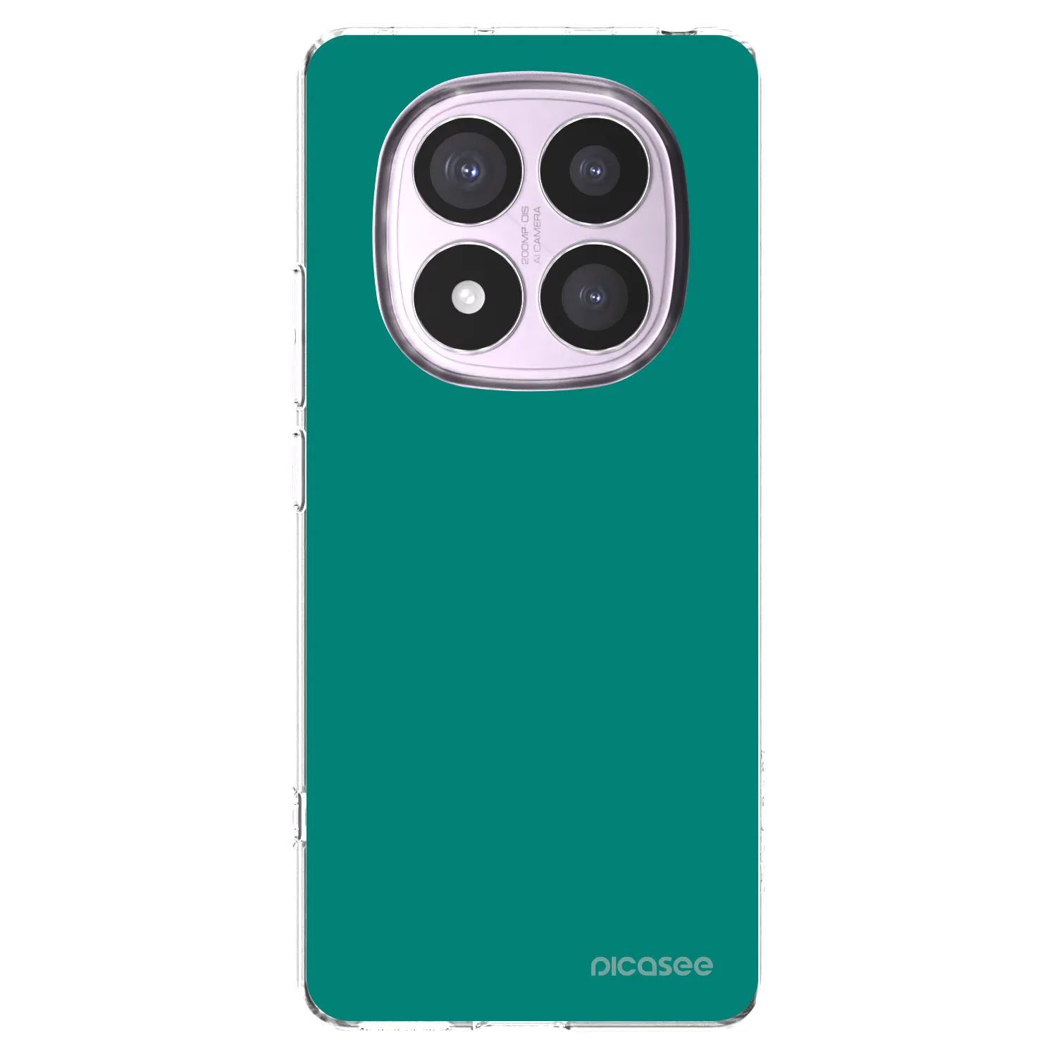 Picasee silikonowe przeźroczyste etui na Xiaomi Redmi Note 14 Pro 5G - Emerald Mist