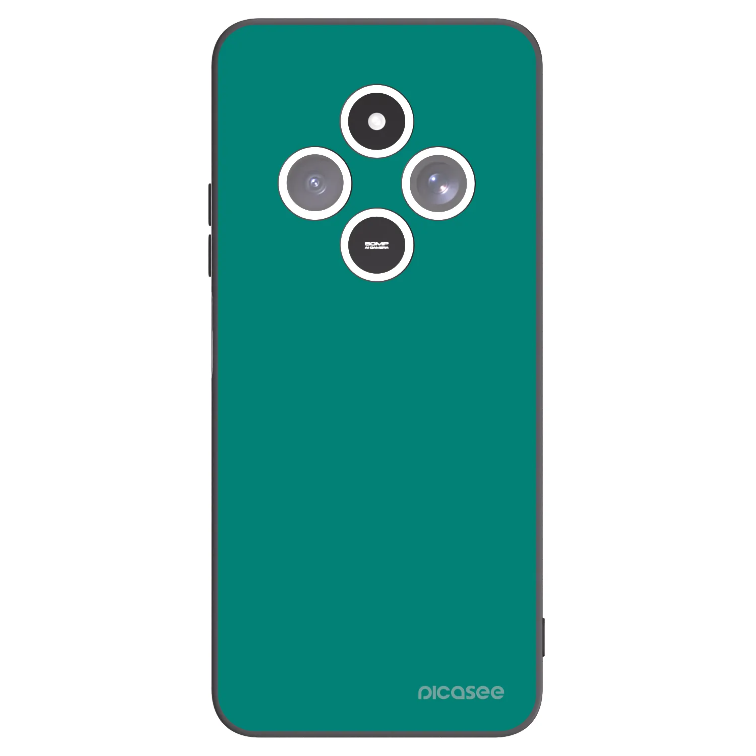 Picasee silikonowe czarne etui na Xiaomi Redmi 14C - Emerald Mist