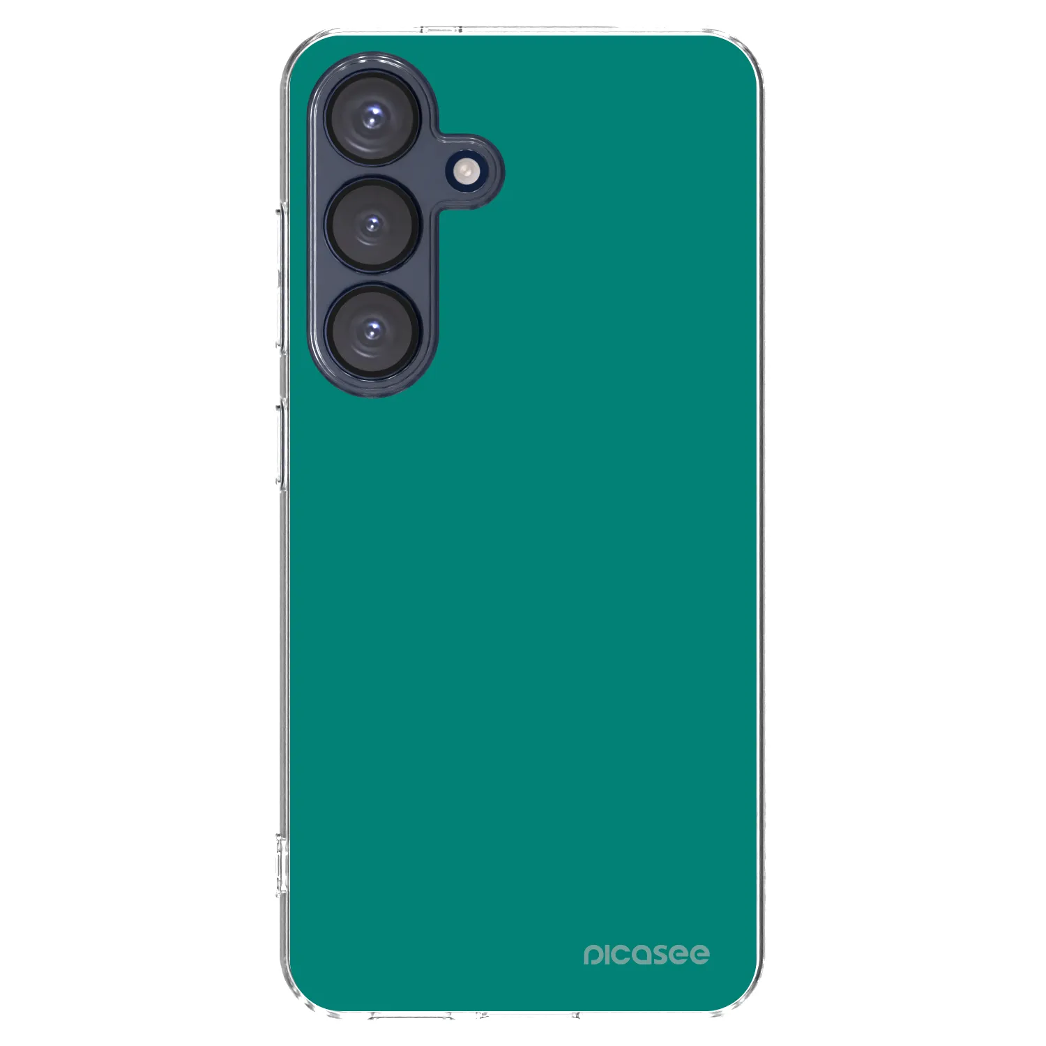 Picasee silikonowe przeźroczyste etui na Samsung Galaxy S25 5G - Emerald Mist