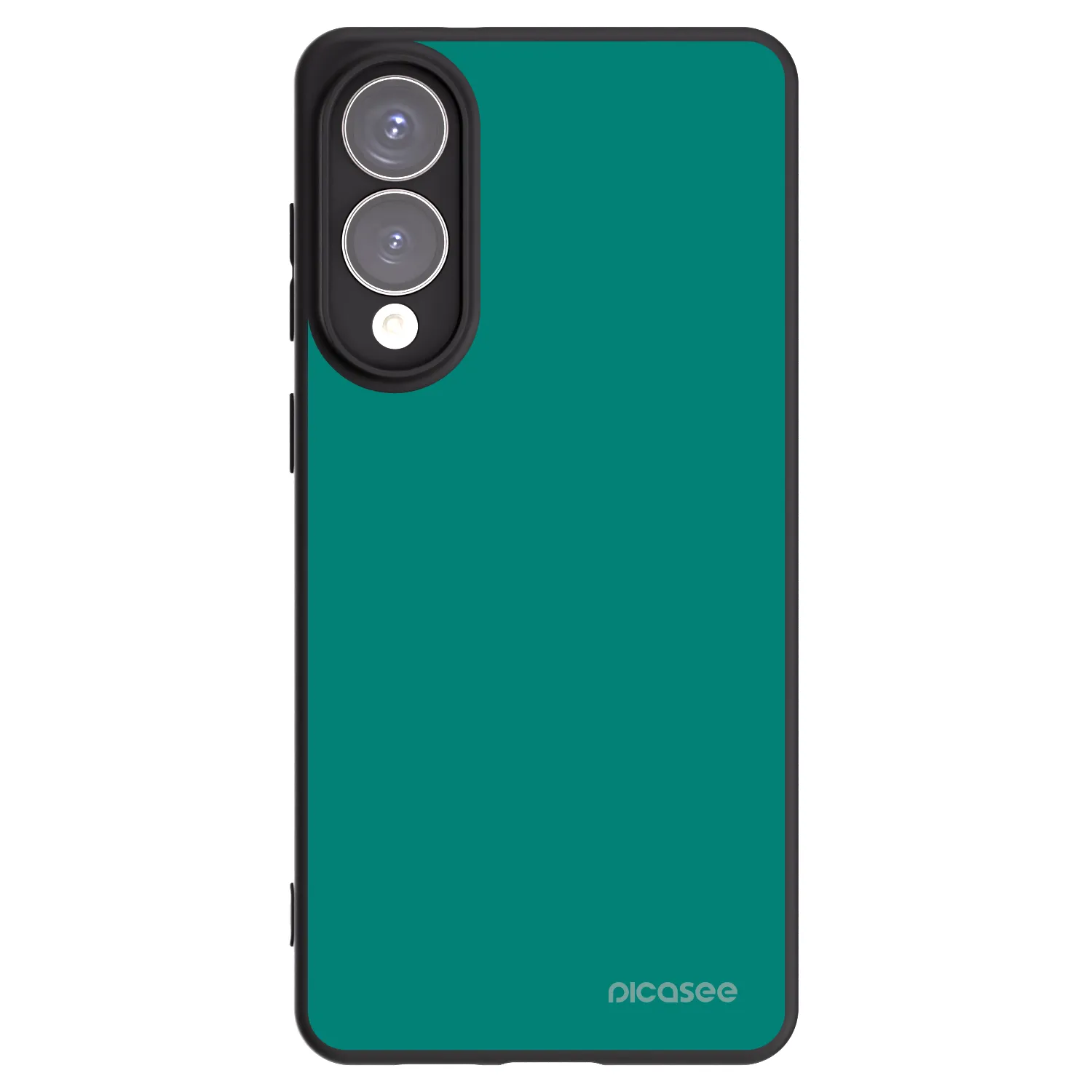 Picasee silikonowe czarne etui na Samsung Galaxy S25 Edge 5G - Emerald Mist
