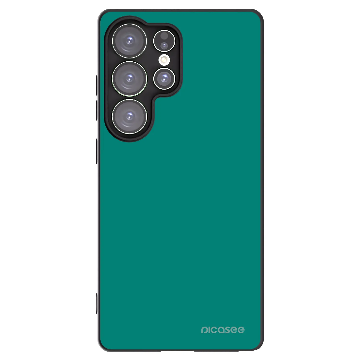 Picasee silikonowe czarne etui na Samsung Galaxy S25 Ultra 5G - Emerald Mist