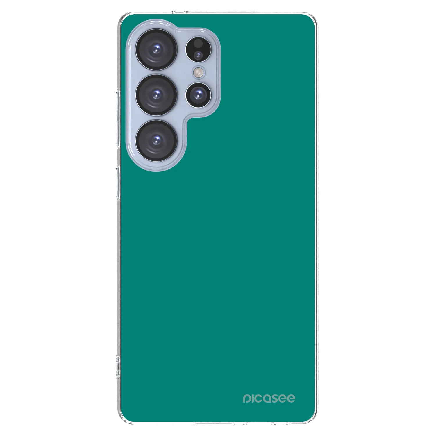 Picasee silikonowe przeźroczyste etui na Samsung Galaxy S25 Ultra 5G - Emerald Mist