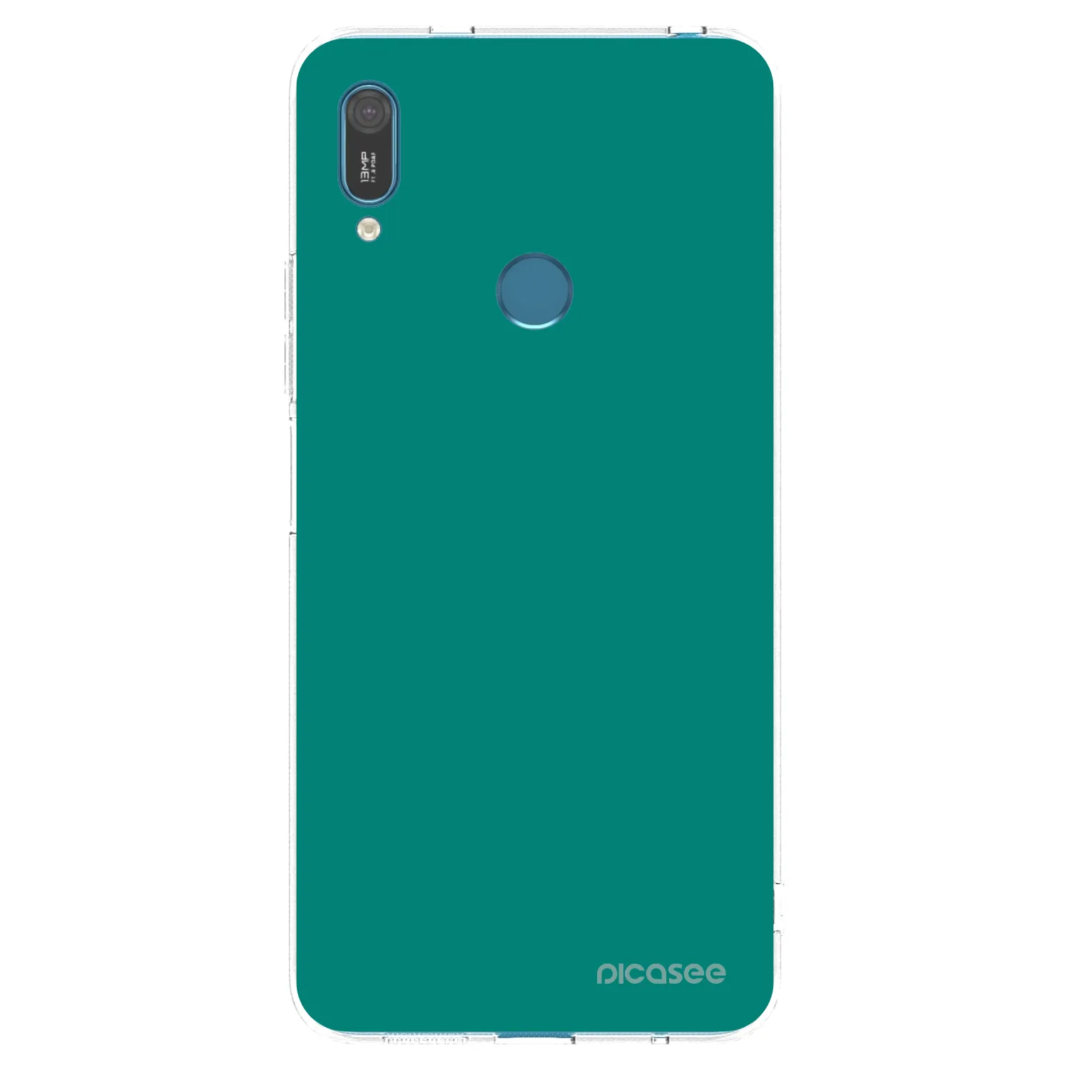 Picasee silikonowe przeźroczyste etui na Huawei Y7 2019 - Emerald Mist