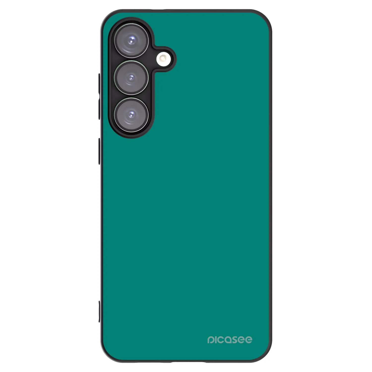 Picasee silikonowe czarne etui na Samsung Galaxy S25+ 5G - Emerald Mist