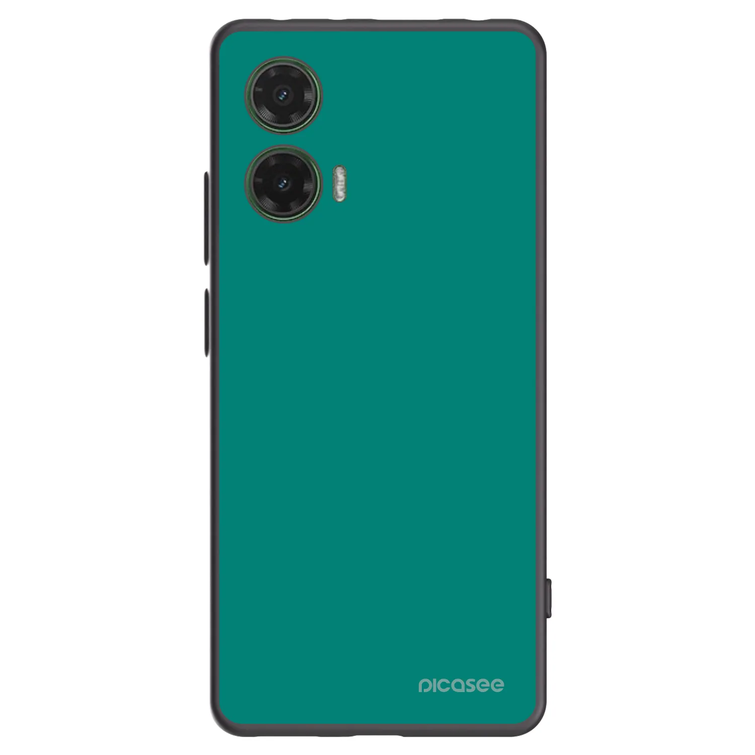 Picasee silikonowe czarne etui na Motorola Moto G35 5G - Emerald Mist