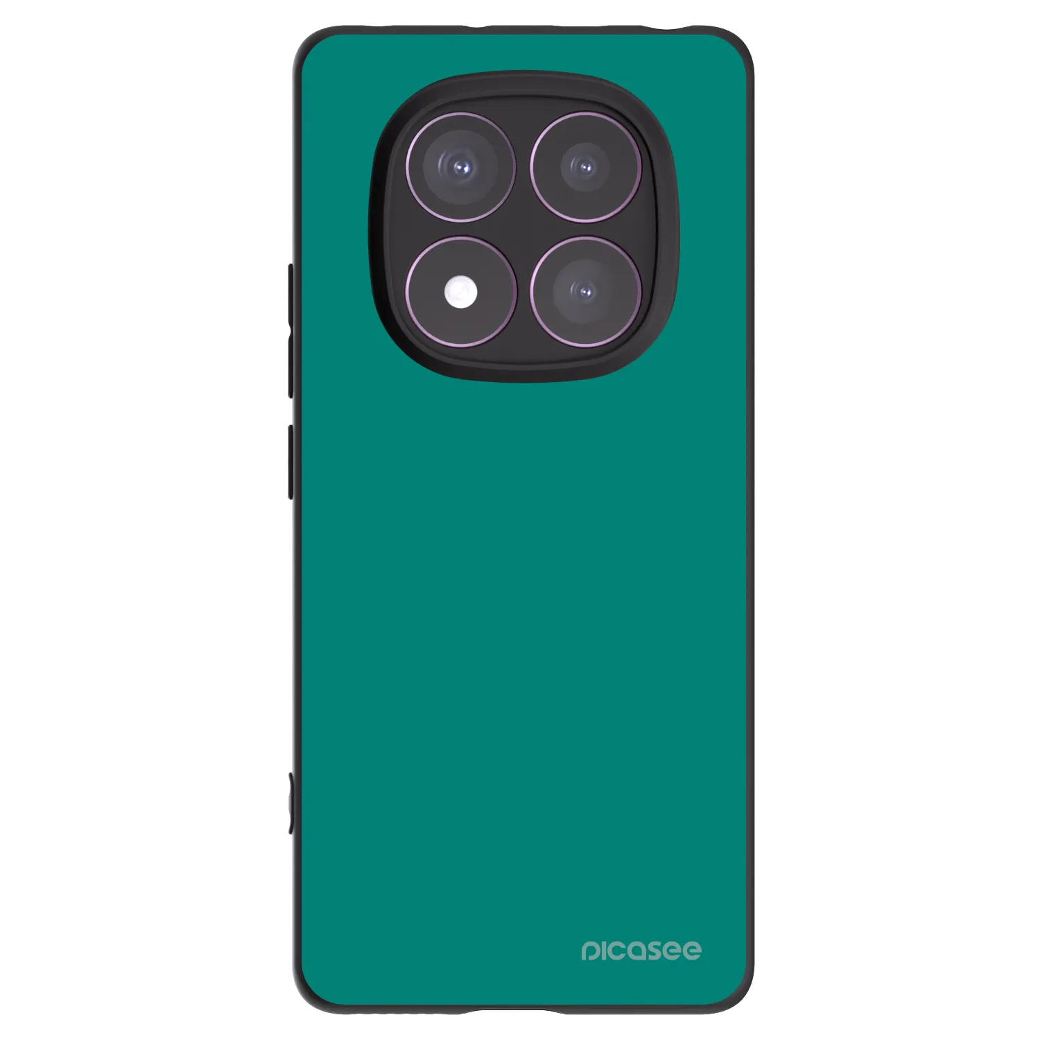 Picasee silikonowe czarne etui na Xiaomi Redmi Note 14 Pro 4G - Emerald Mist