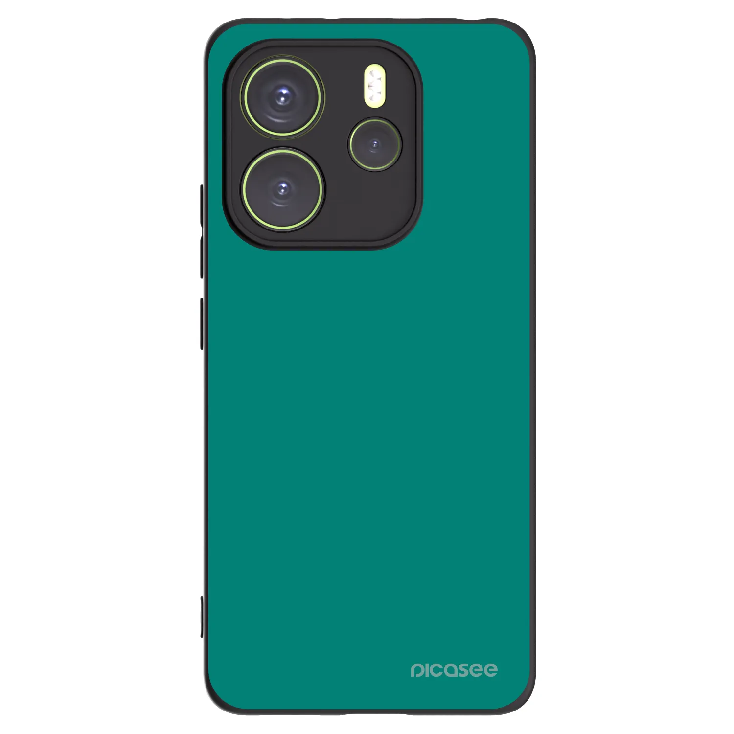 Picasee silikonowe czarne etui na Xiaomi Redmi Note 14 4G - Emerald Mist