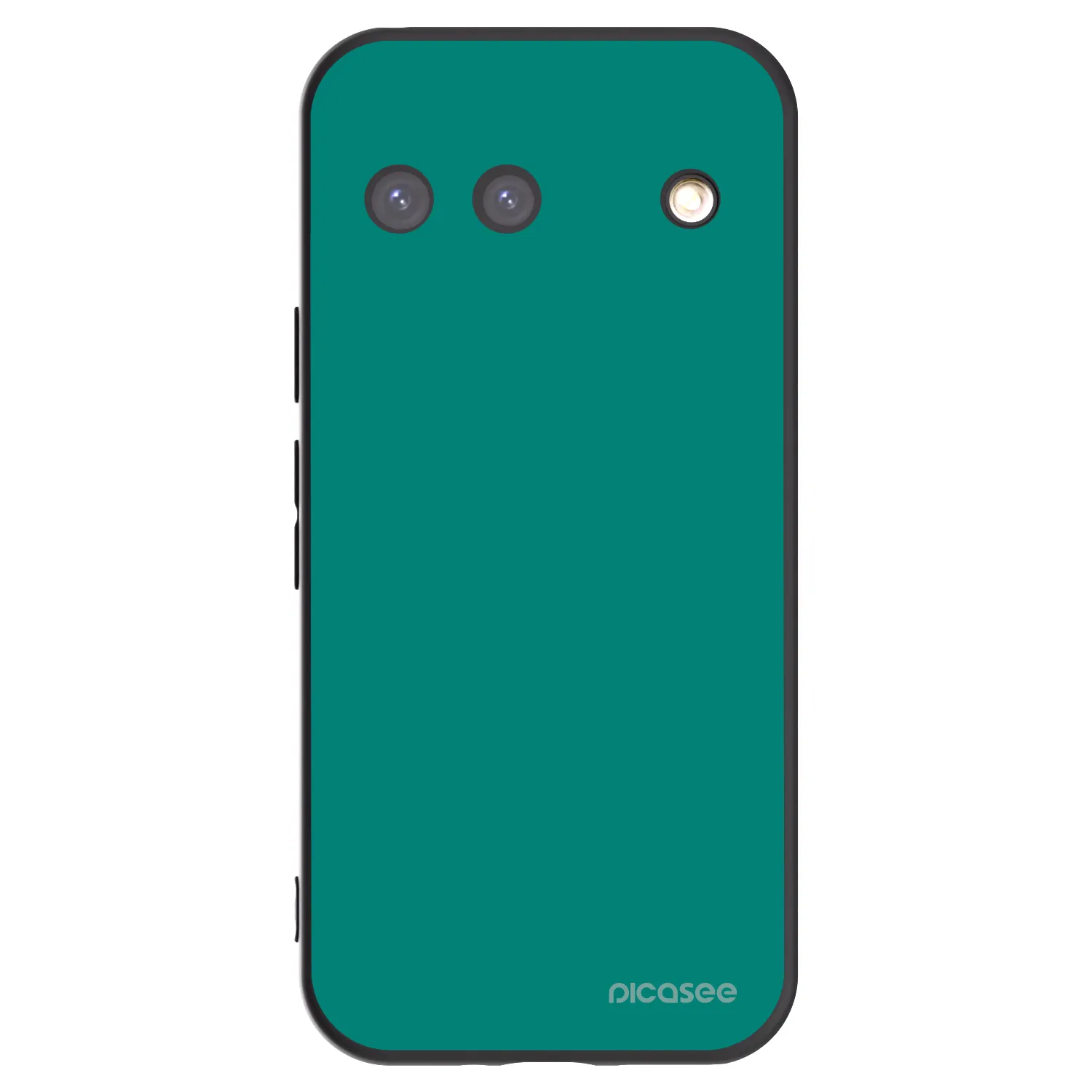 Picasee silikonowe czarne etui na Google Pixel 9 - Emerald Mist