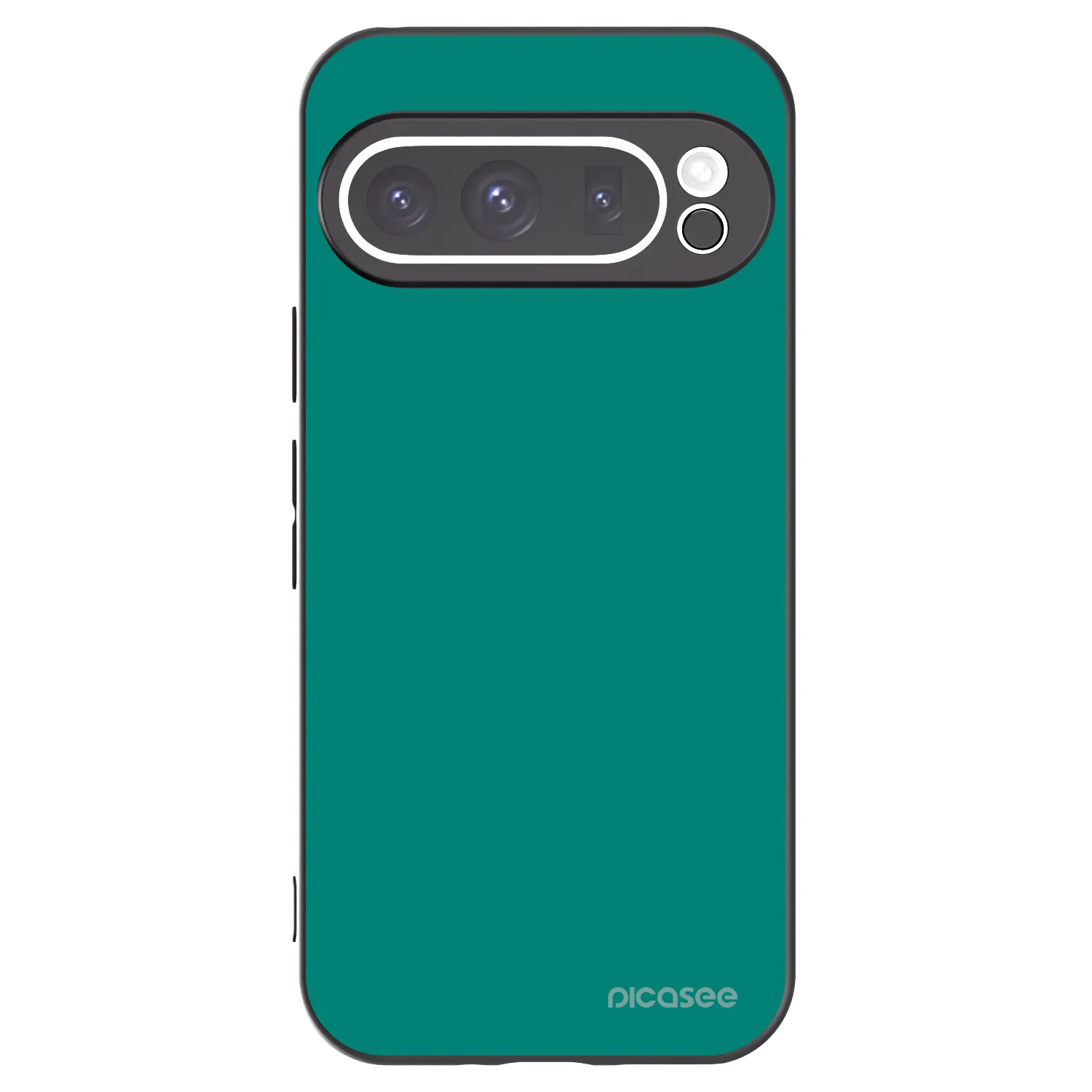 Picasee silikonowe czarne etui na Google Pixel 9 Pro - Emerald Mist