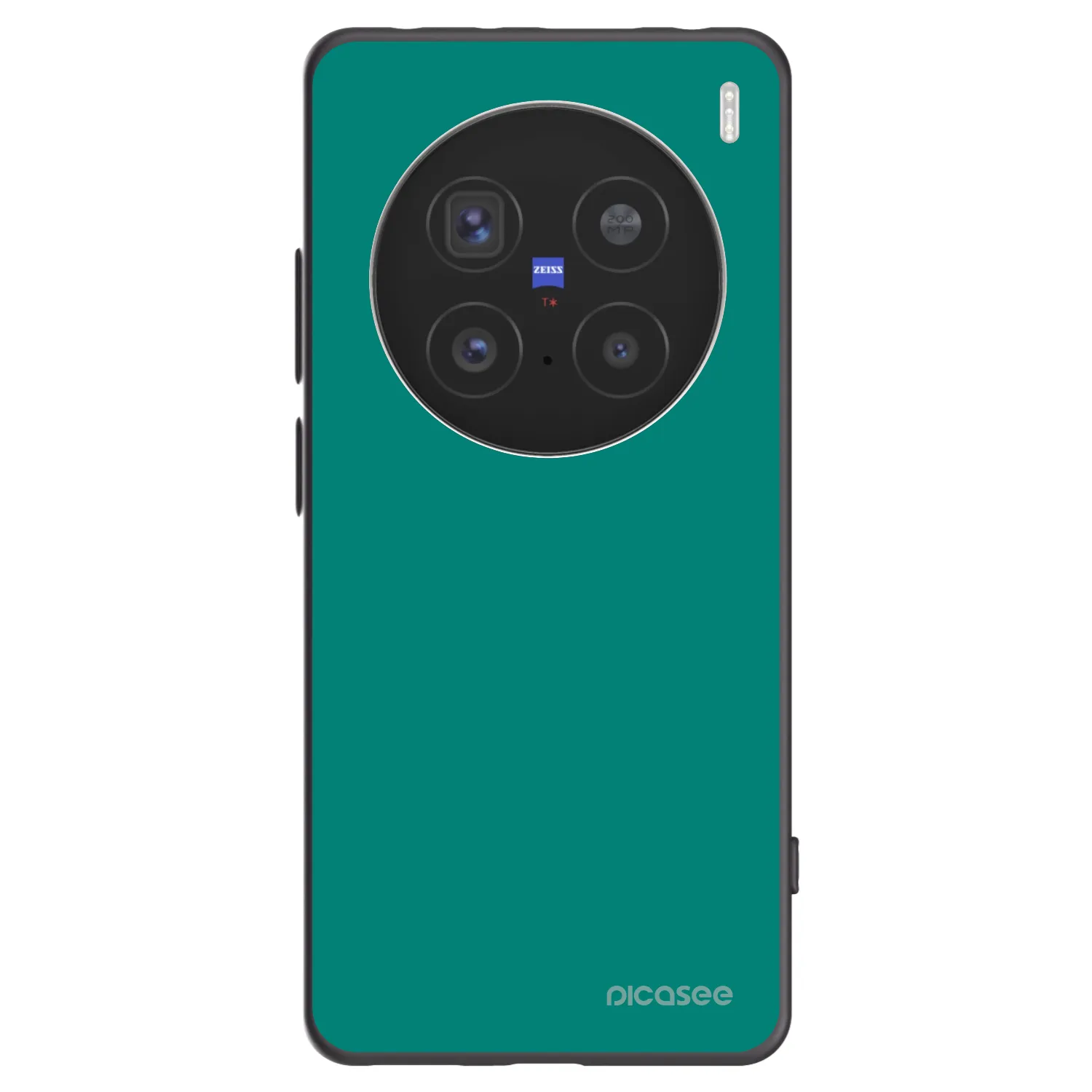Picasee silikonowe czarne etui na Vivo X200 Pro - Emerald Mist