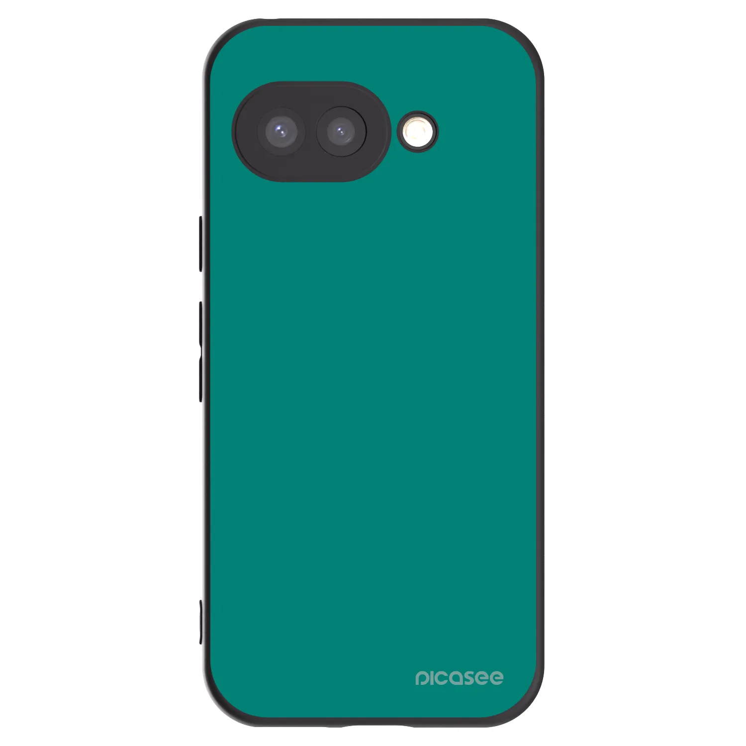 Picasee silikonowe czarne etui na Google Pixel 9a - Emerald Mist