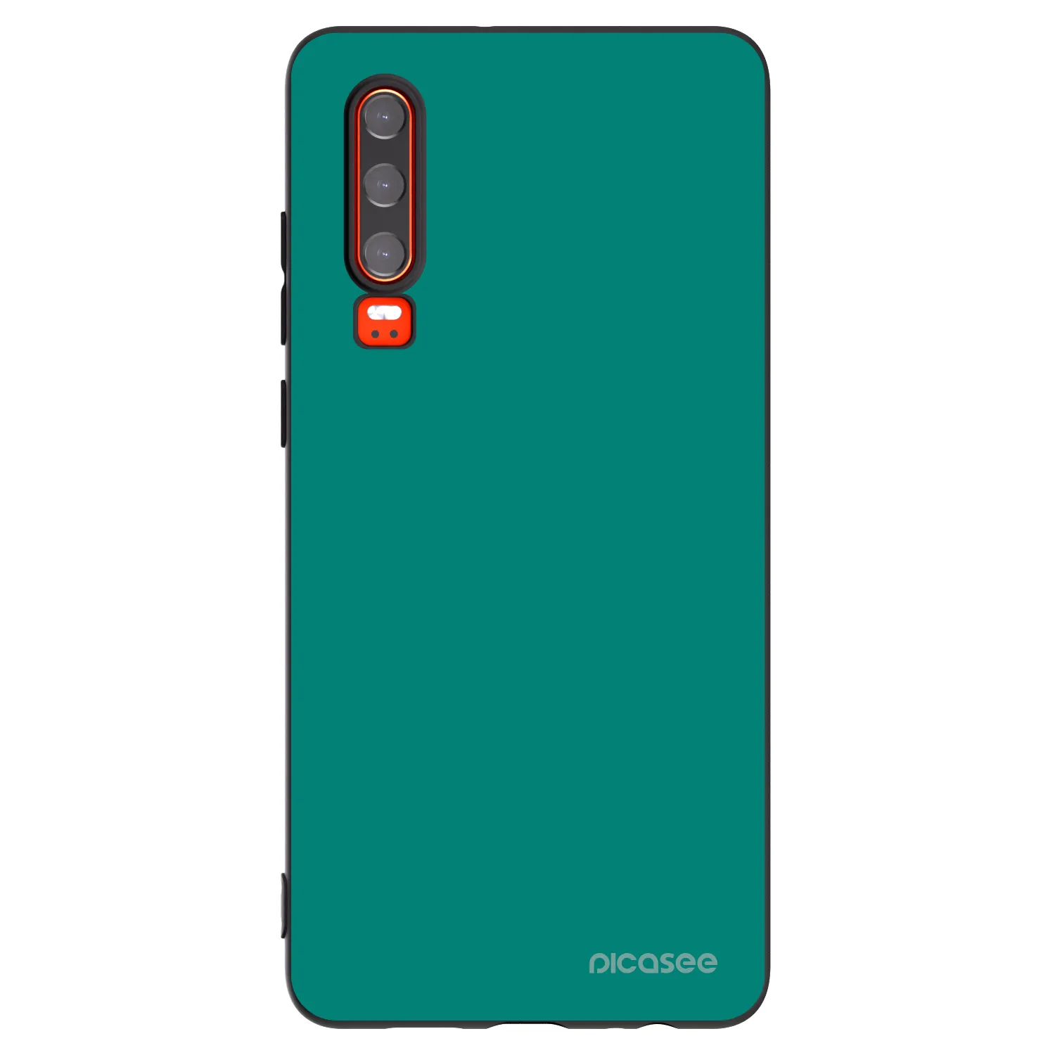 Picasee silikonowe czarne etui na Huawei P30 - Emerald Mist