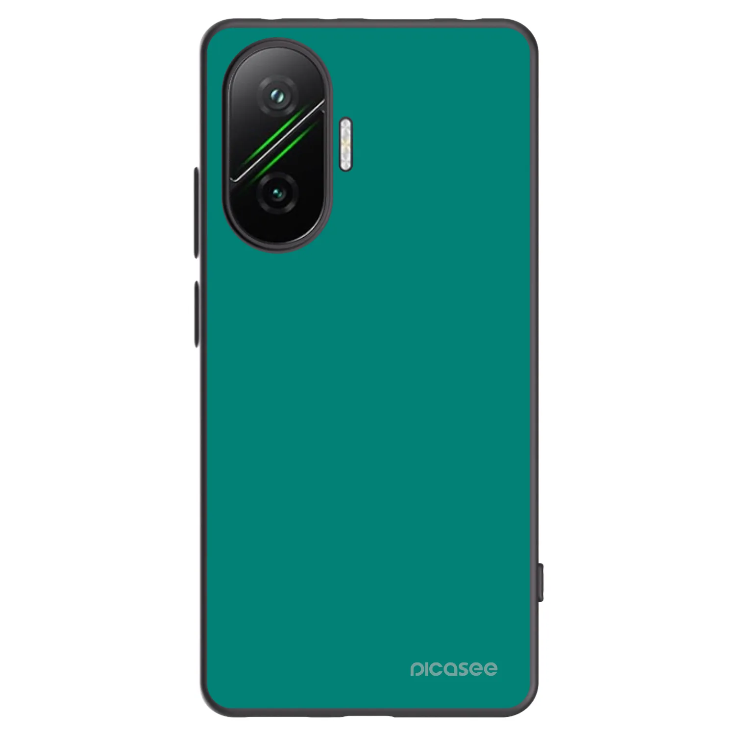 Picasee silikonowe czarne etui na Xiaomi Poco F7 Pro 5G - Emerald Mist