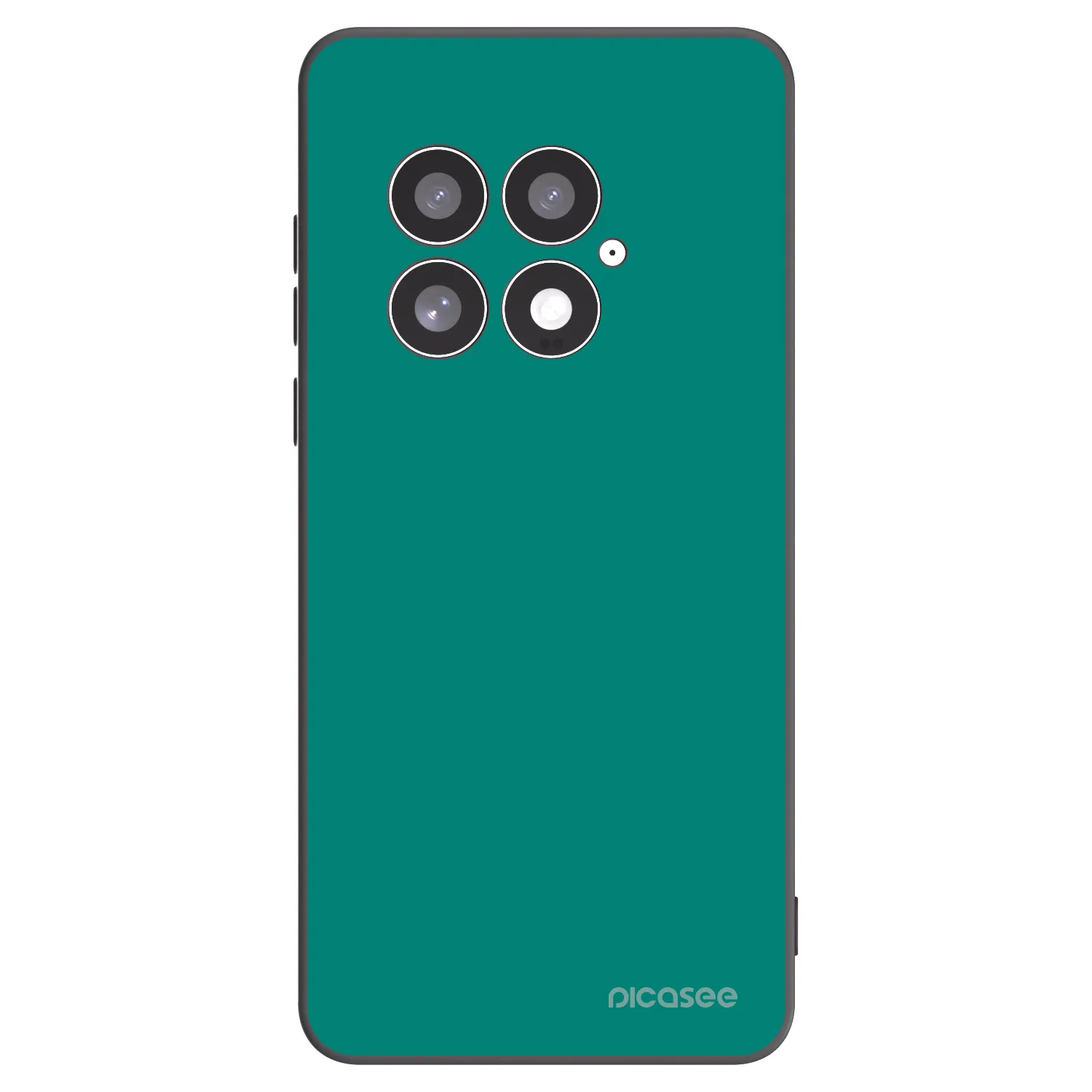 Picasee silikonowe czarne etui na OnePlus 13 5G - Emerald Mist