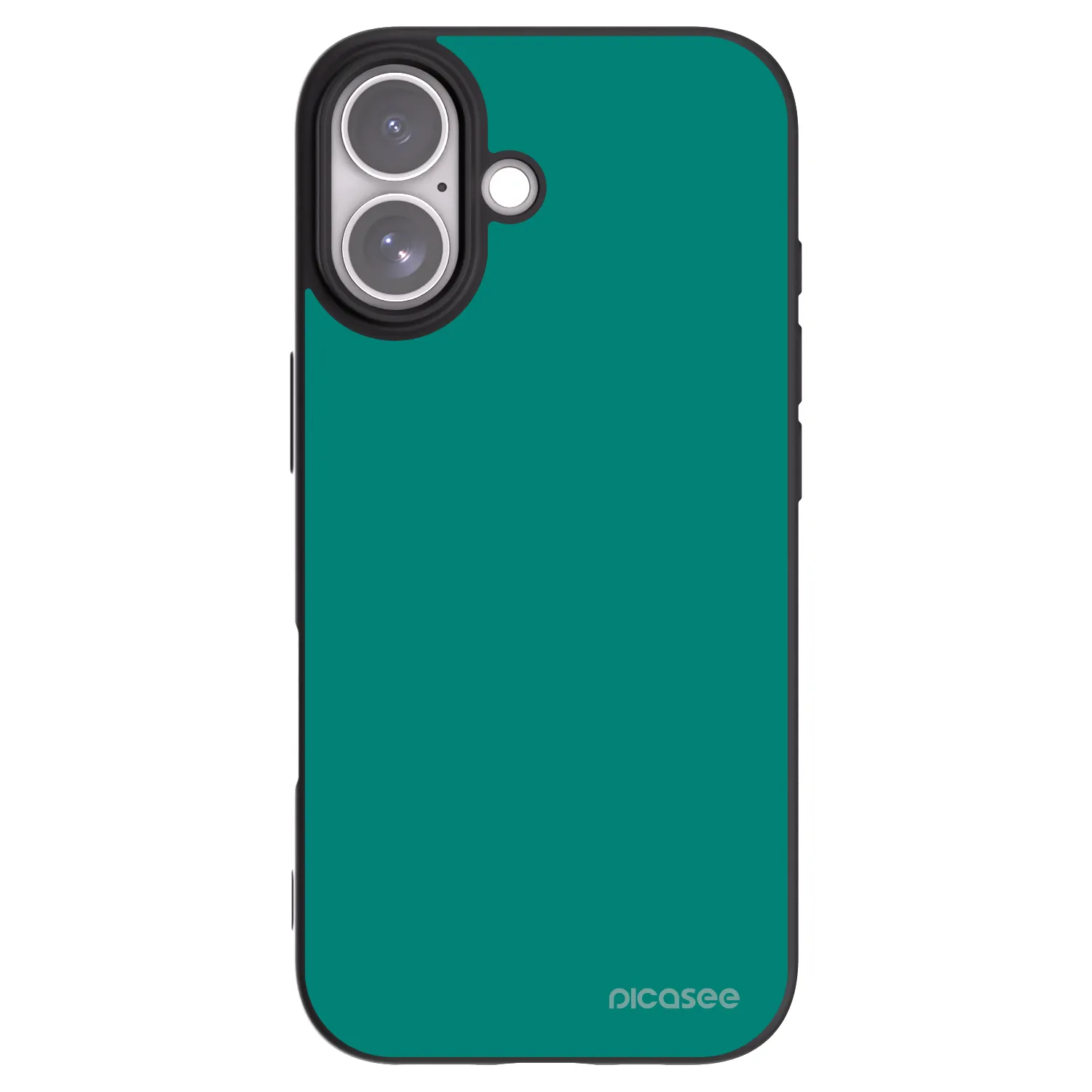 Picasee silikonowe czarne etui na Apple iPhone 17 - Emerald Mist