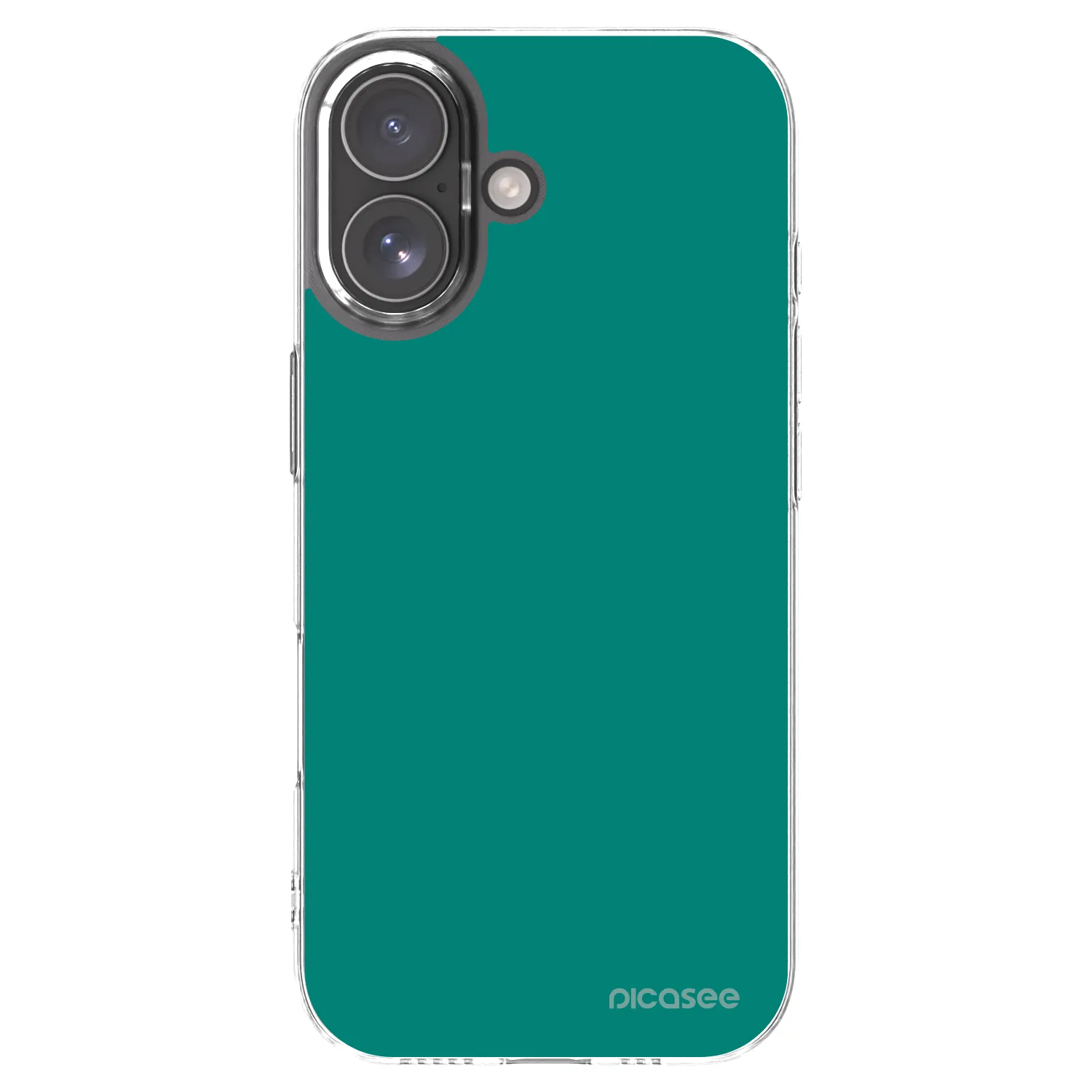 Picasee silikonowe przeźroczyste etui na Apple iPhone 17 - Emerald Mist