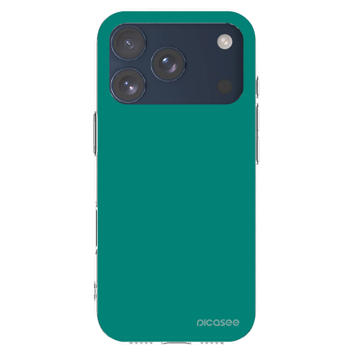 Picasee silikonowe przeźroczyste etui na Apple iPhone 17 Pro - Emerald Mist