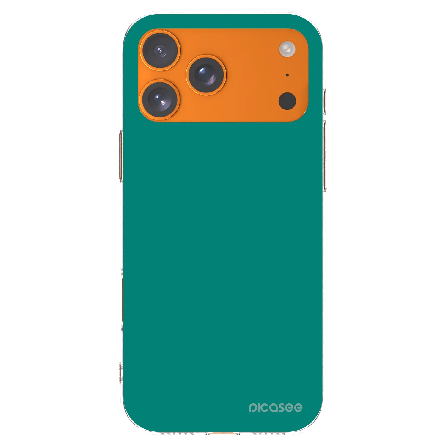 Picasee silikonowe przeźroczyste etui na Apple iPhone 17 Pro Max - Emerald Mist
