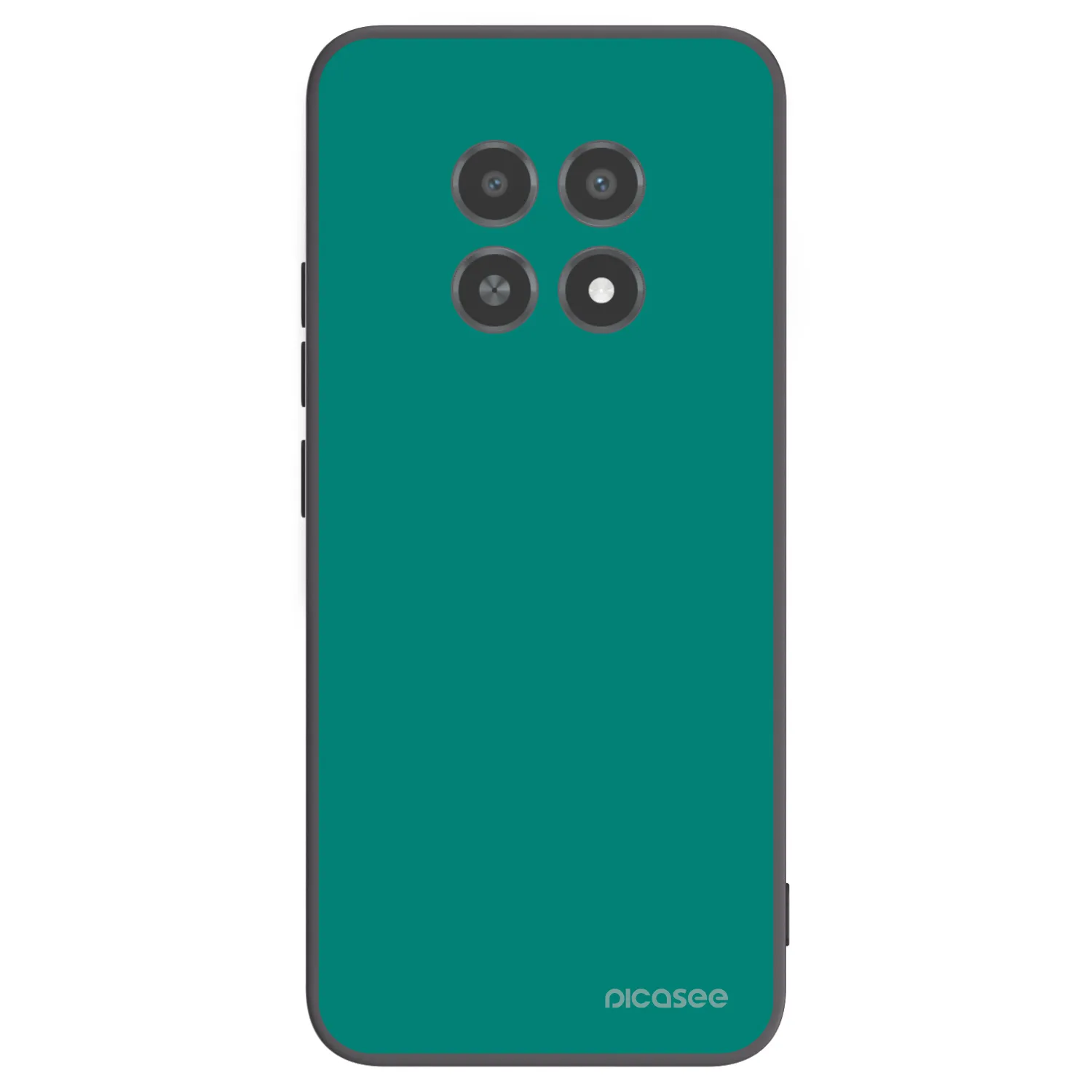 Picasee silikonowe czarne etui na Realme 12X - Emerald Mist