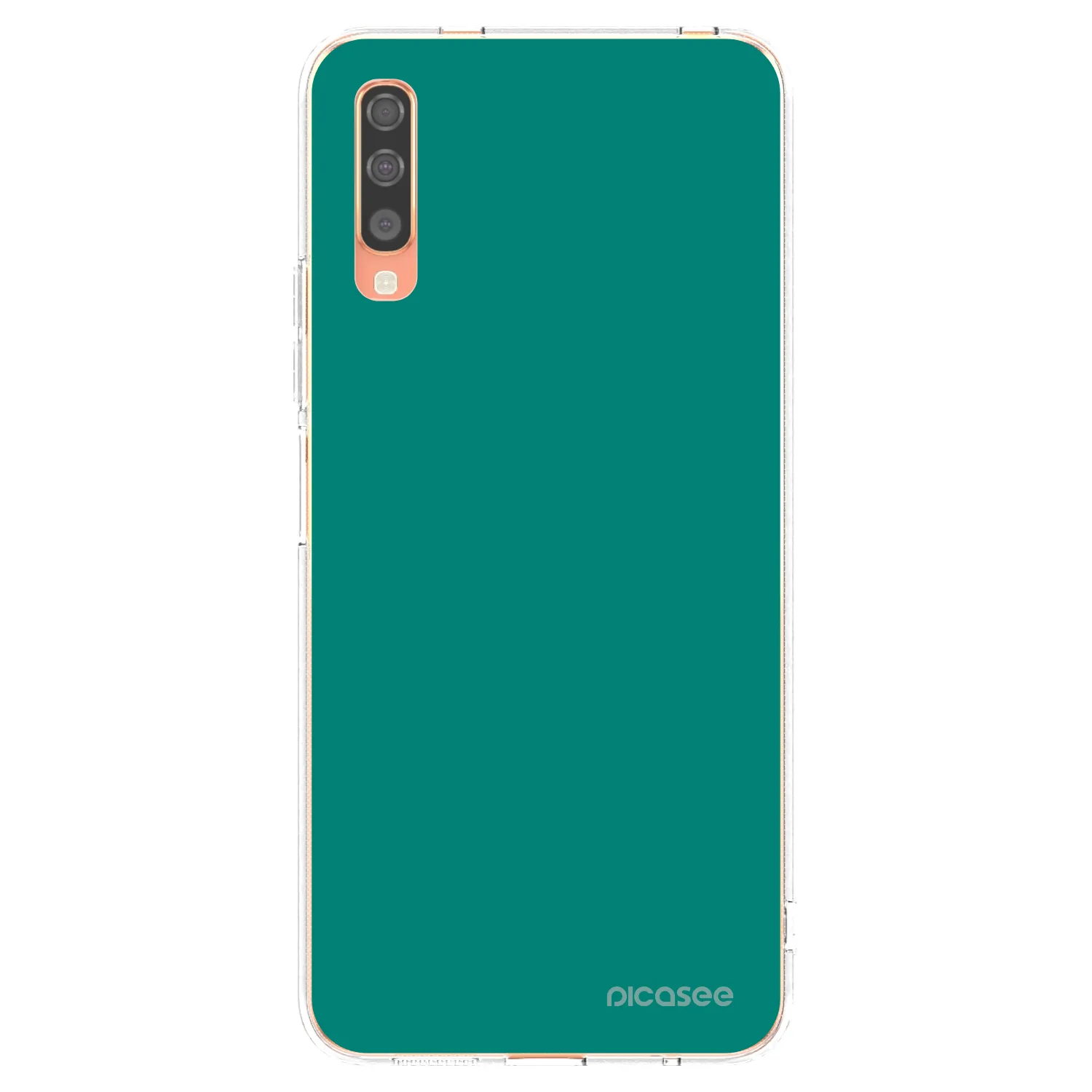 Picasee silikonowe przeźroczyste etui na Samsung Galaxy A70 A705F - Emerald Mist