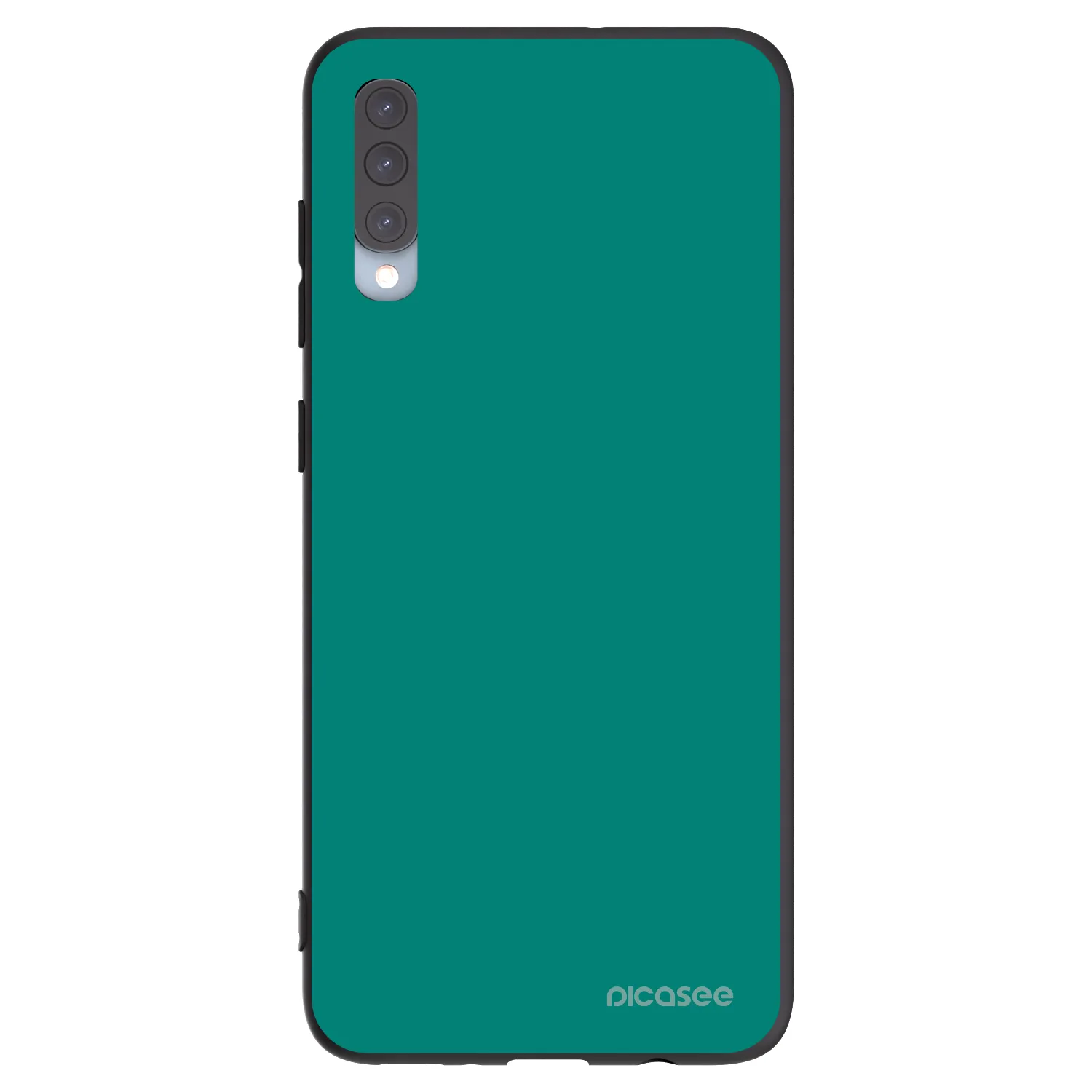Picasee silikonowe czarne etui na Samsung Galaxy A70 A705F - Emerald Mist