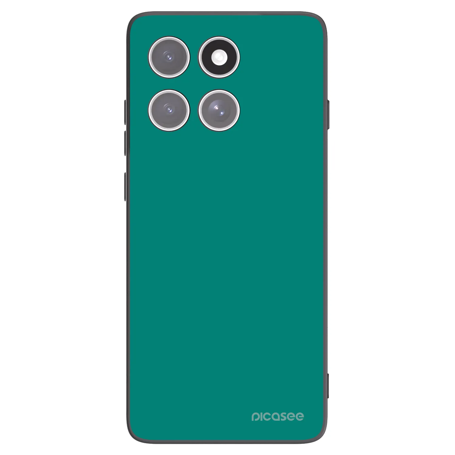 Picasee silikonowe czarne etui na Motorola Edge 60 Pro - Emerald Mist