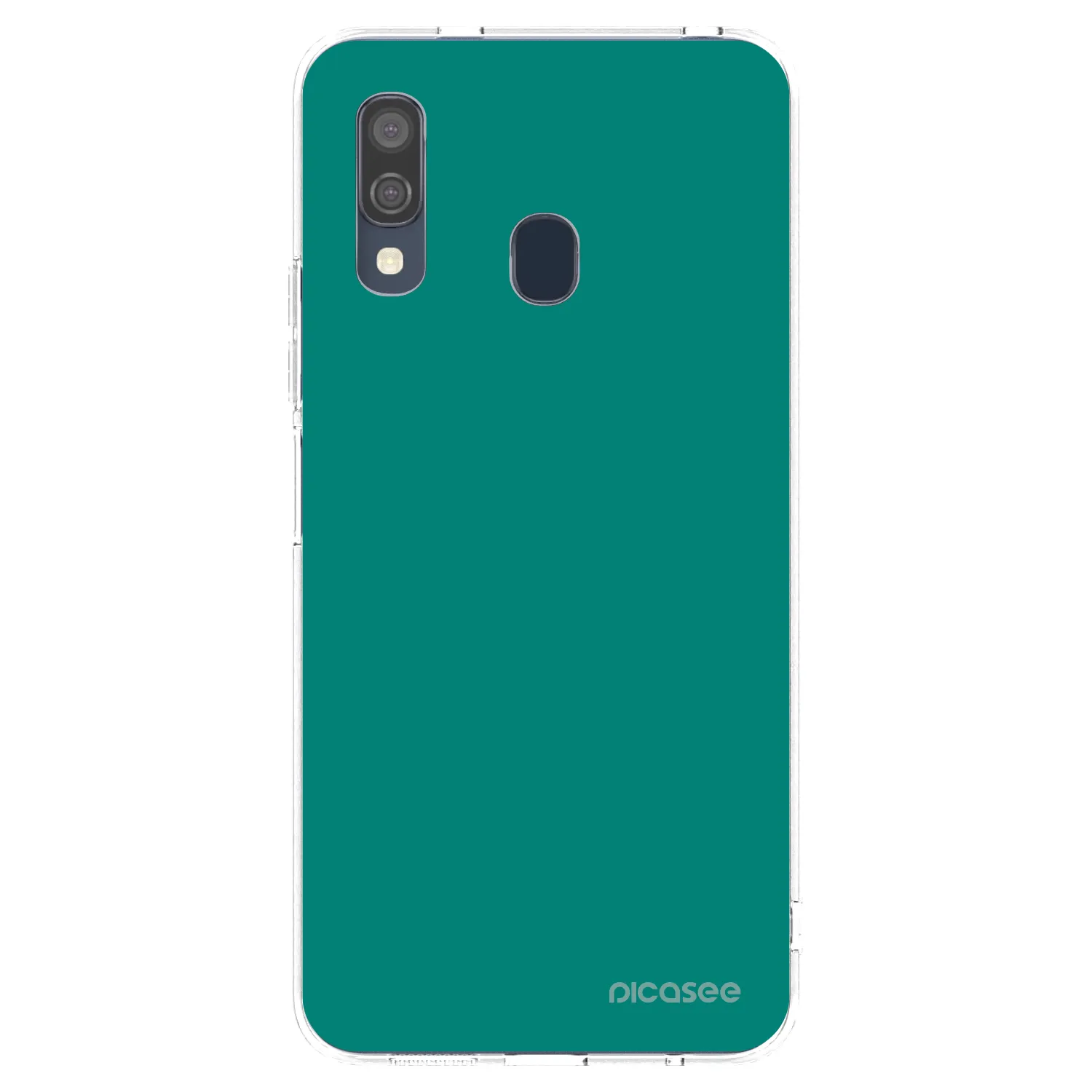 Picasee silikonowe przeźroczyste etui na Samsung Galaxy A40 A405F - Emerald Mist