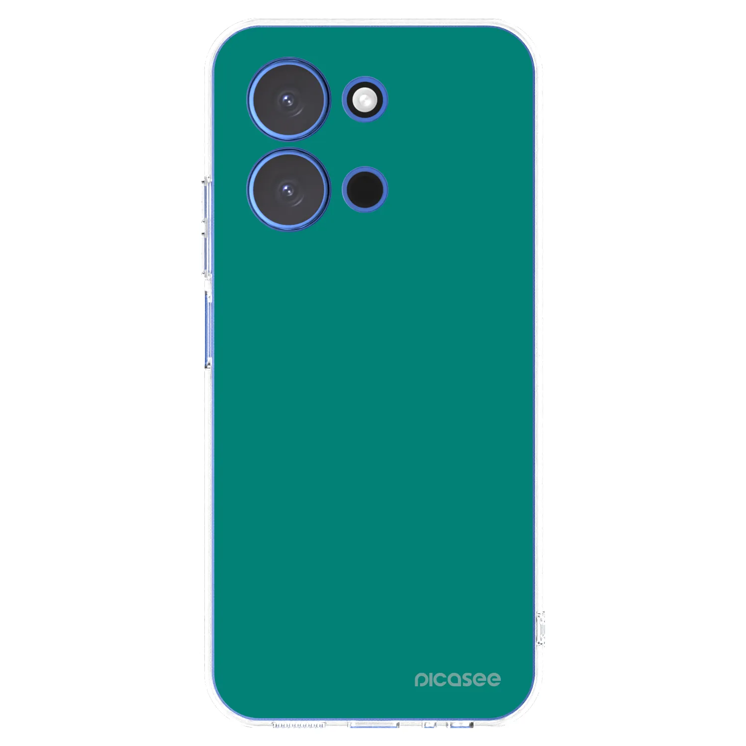 Picasee silikonowe przeźroczyste etui na Xiaomi Redmi 15C 4G - Emerald Mist