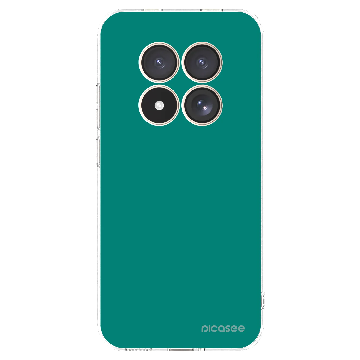 Picasee silikonowe przeźroczyste etui na Xiaomi Redmi Note 15 Pro 4G - Emerald Mist
