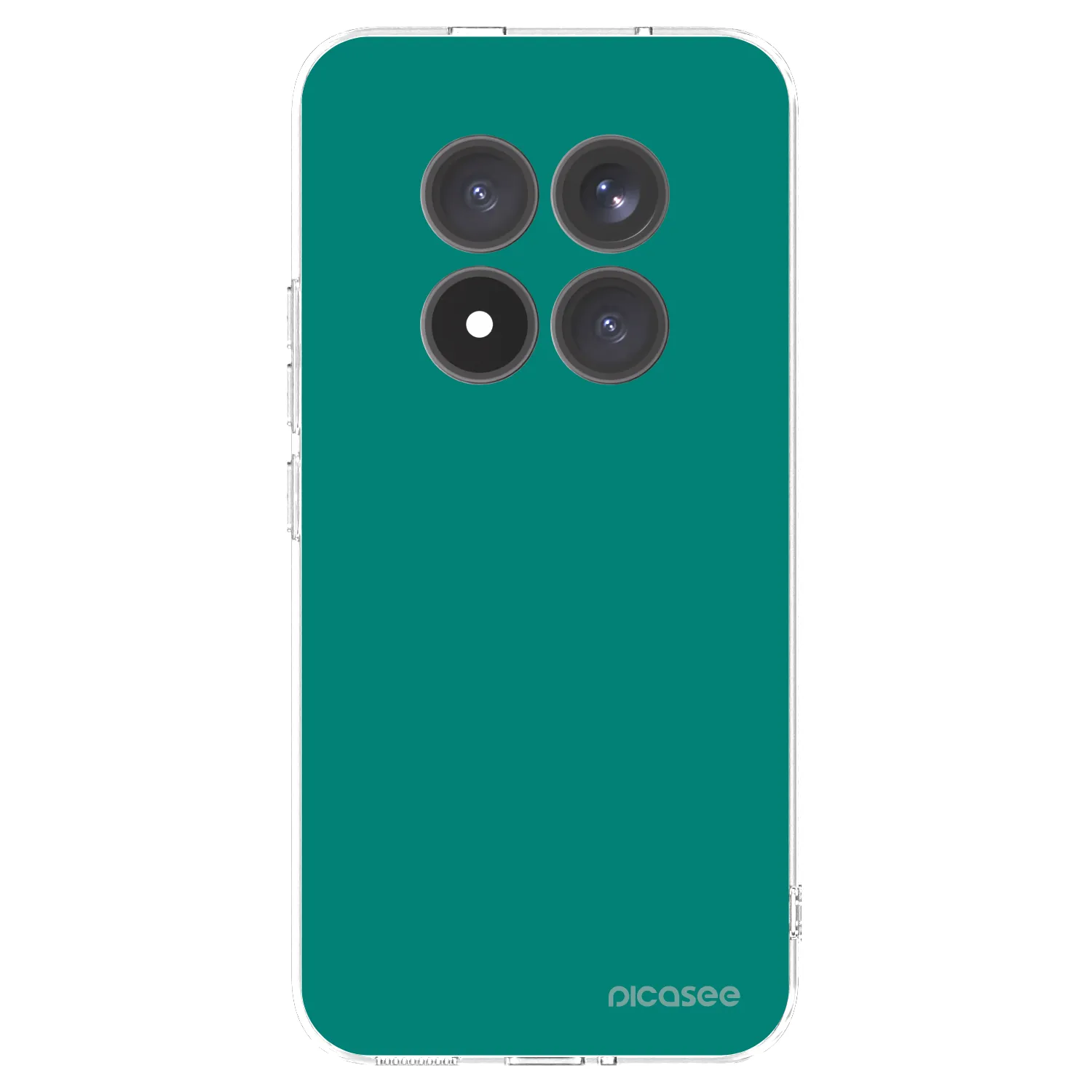 Picasee silikonowe przeźroczyste etui na Xiaomi Redmi Note 15 Pro+ - Emerald Mist