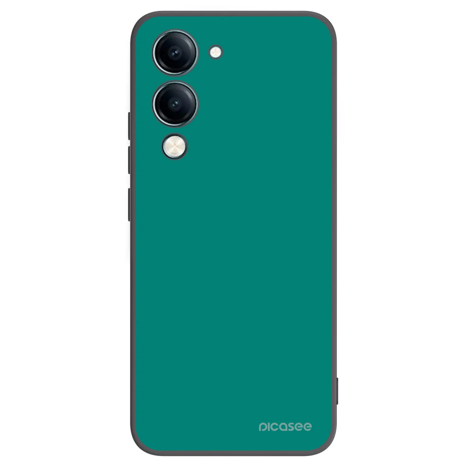 Picasee silikonowe czarne etui na Vivo Y29s 5G - Emerald Mist