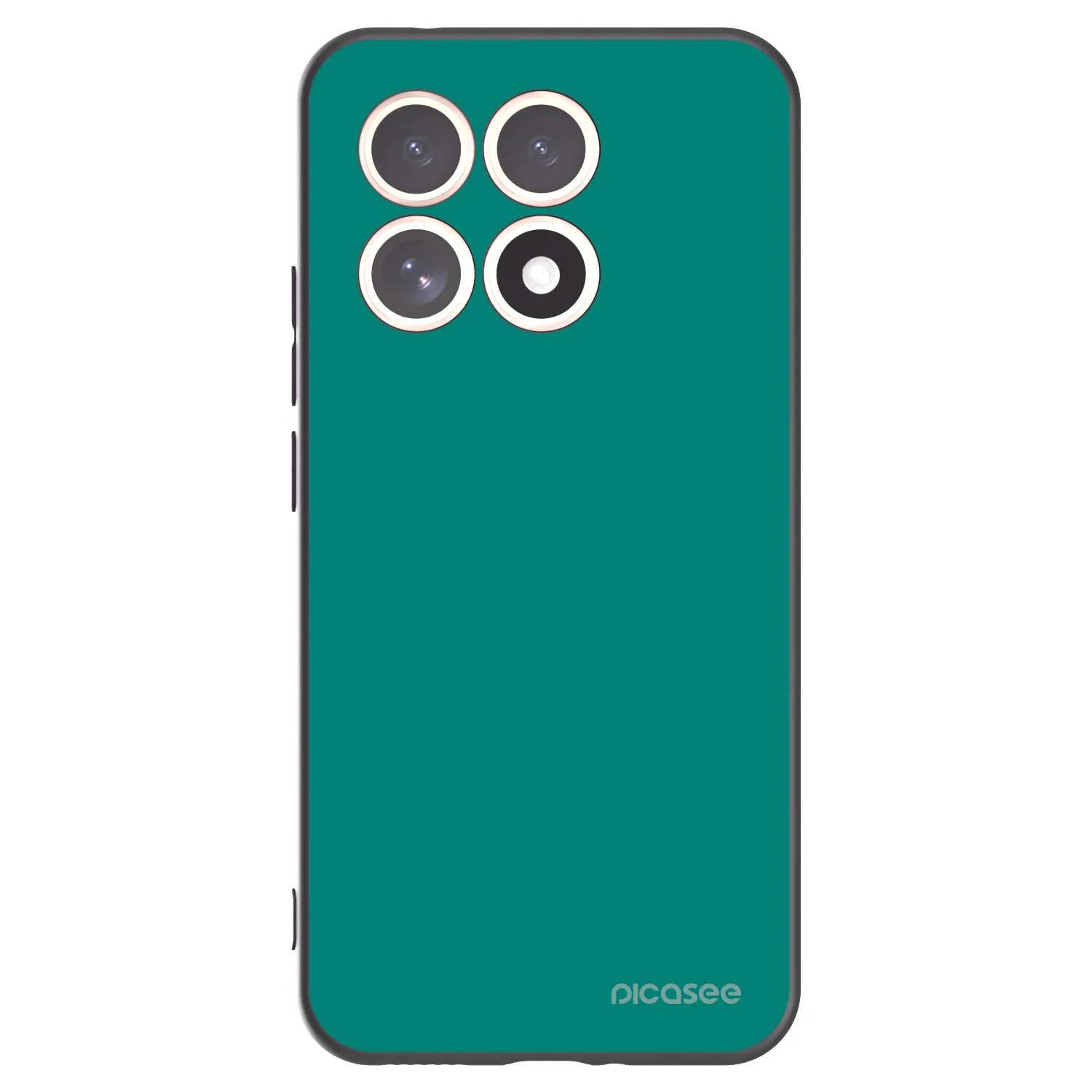 Picasee silikonowe czarne etui na Xiaomi 15T - Emerald Mist