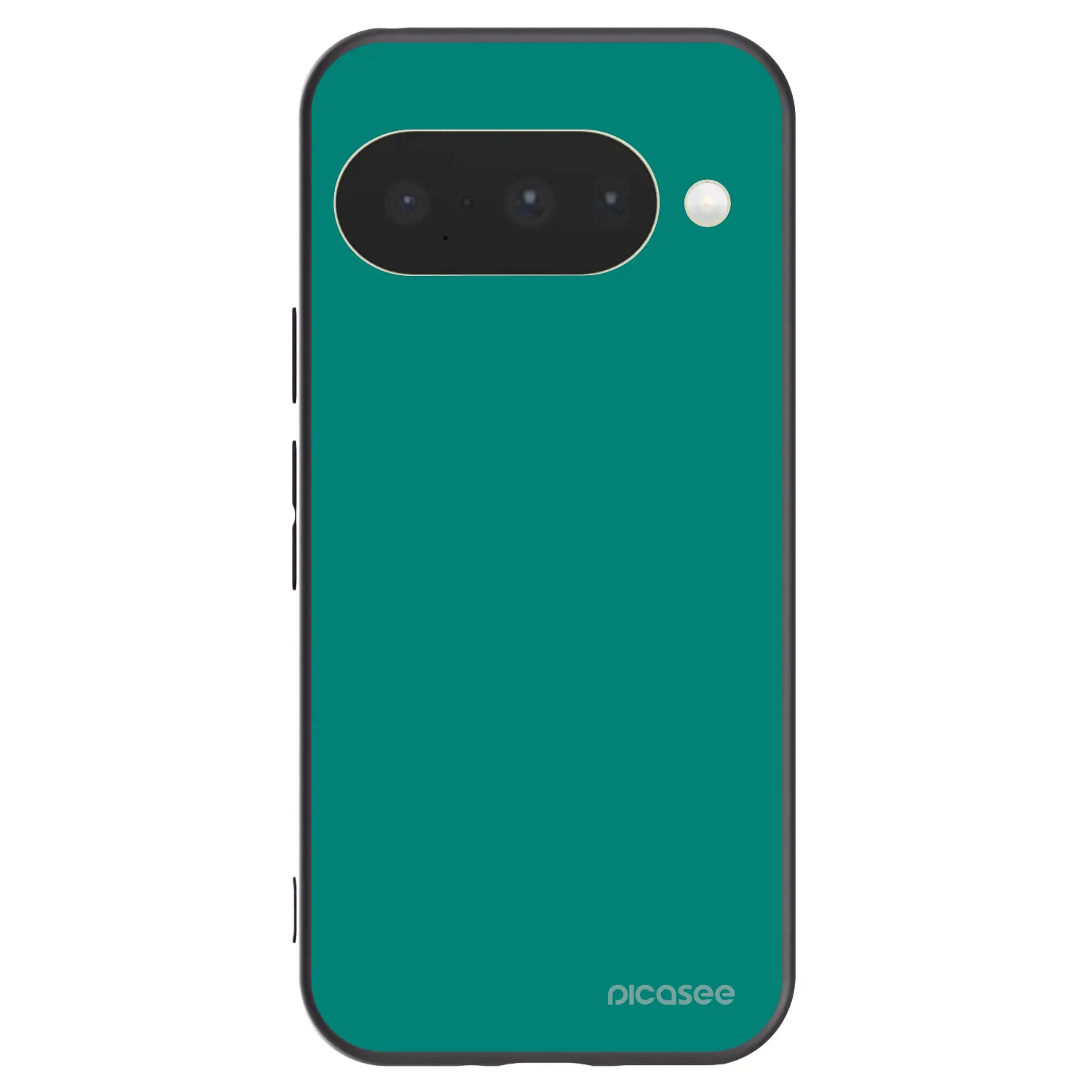 Picasee silikonowe czarne etui na Google Pixel 10 - Emerald Mist