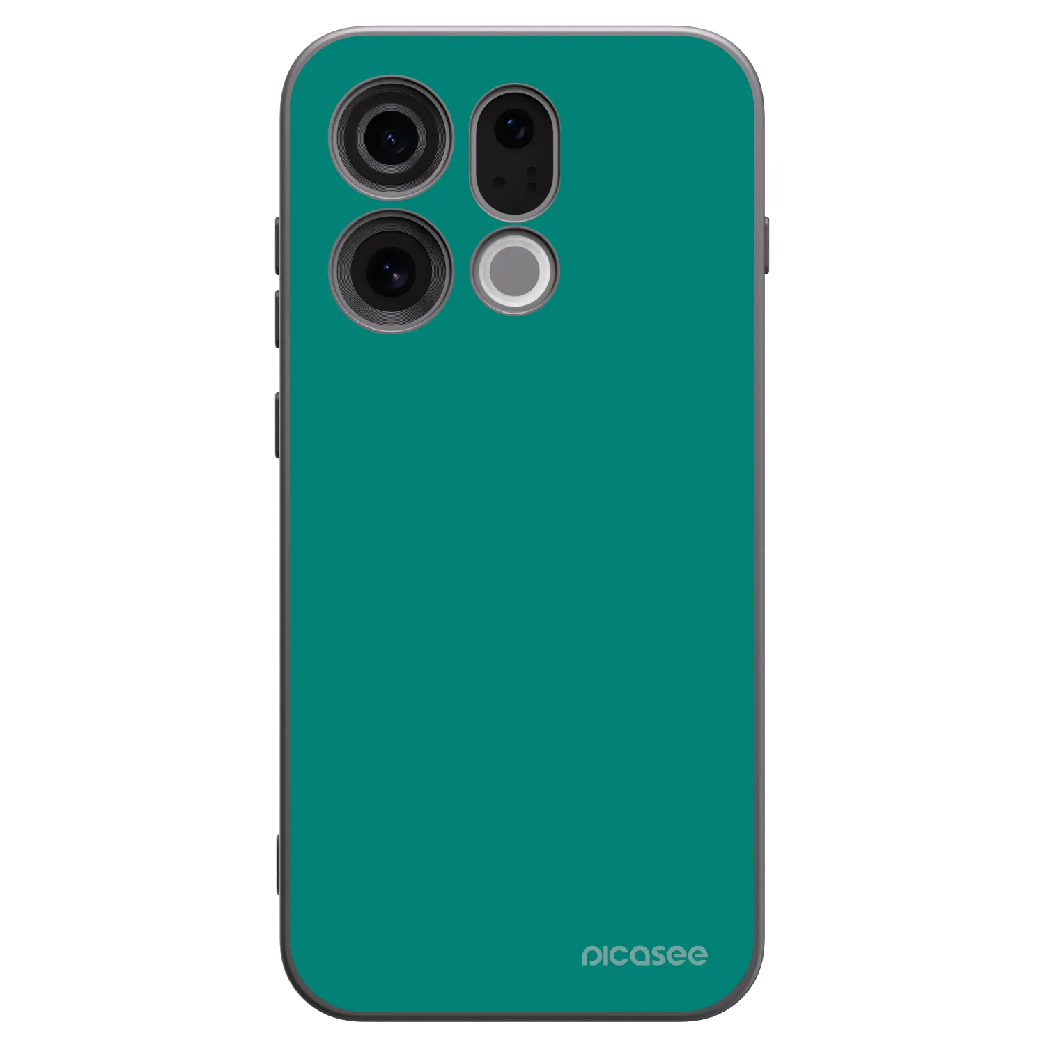 Picasee silikonowe czarne etui na OPPO Find X9 - Emerald Mist