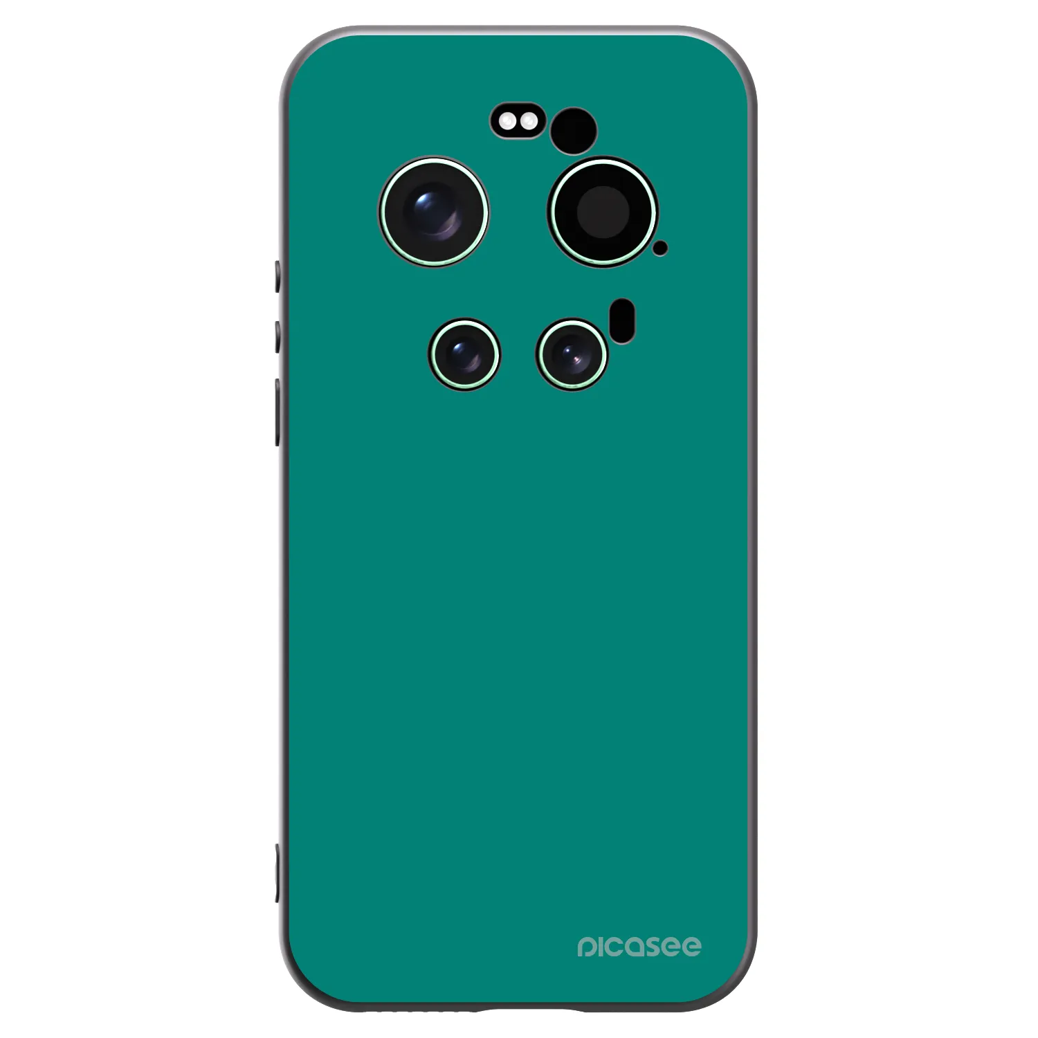 Picasee silikonowe czarne etui na Xiaomi 17 Ultra - Emerald Mist