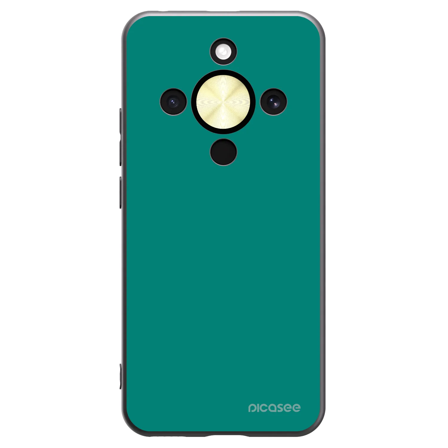 Picasee silikonowe czarne etui na Honor Magic8 Lite 5G - Emerald Mist