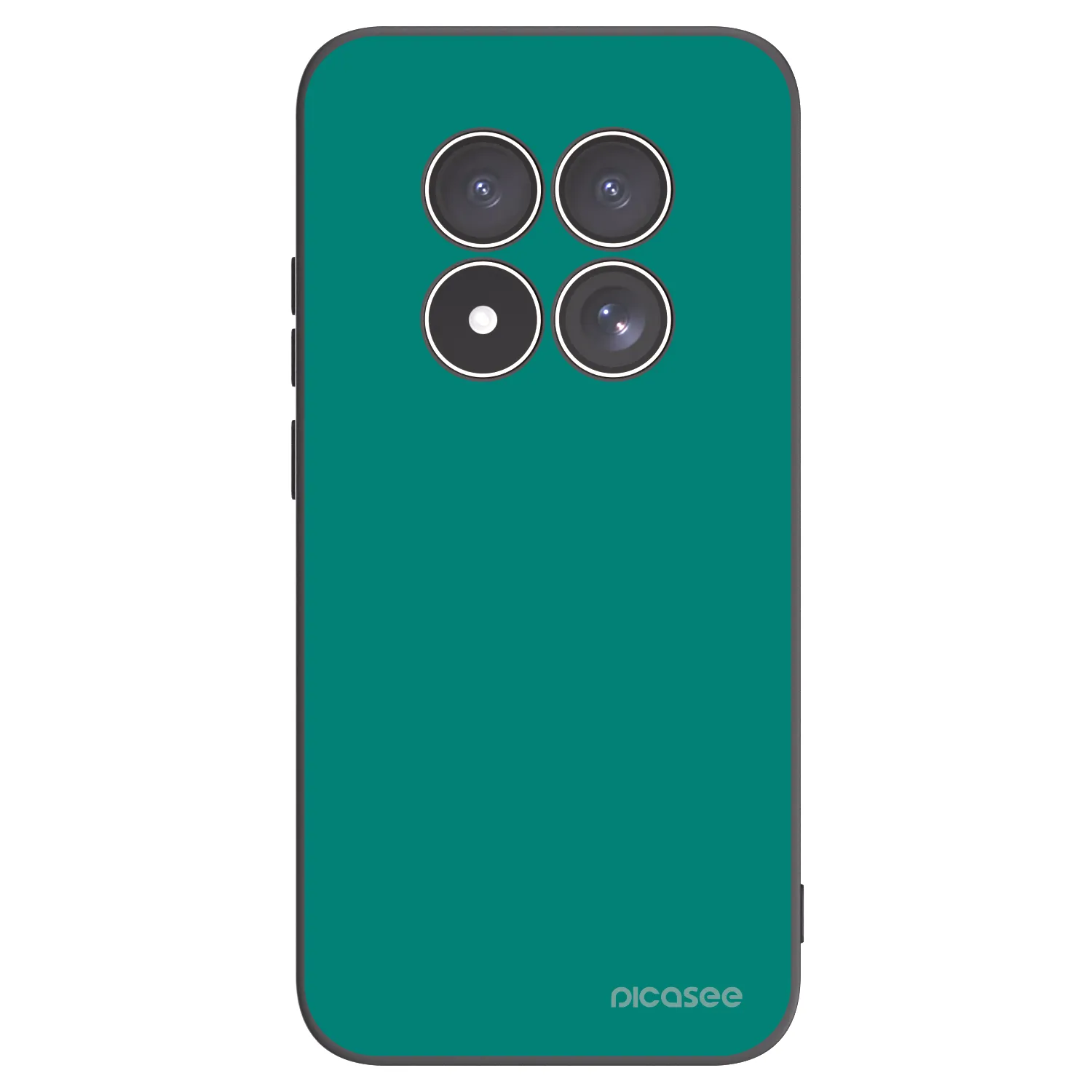 Picasee silikonowe czarne etui na Xiaomi Redmi Note 15 Pro 5G - Emerald Mist