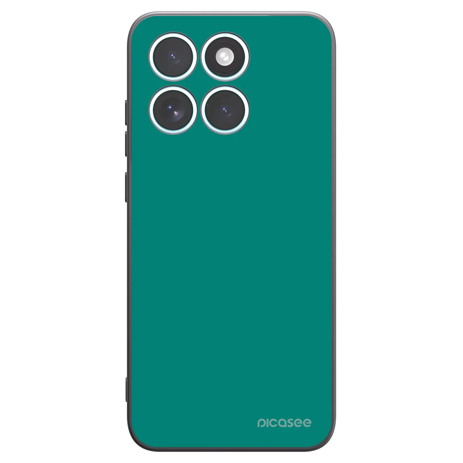 Picasee silikonowe czarne etui na Motorola Edge 70 Fusion - Emerald Mist