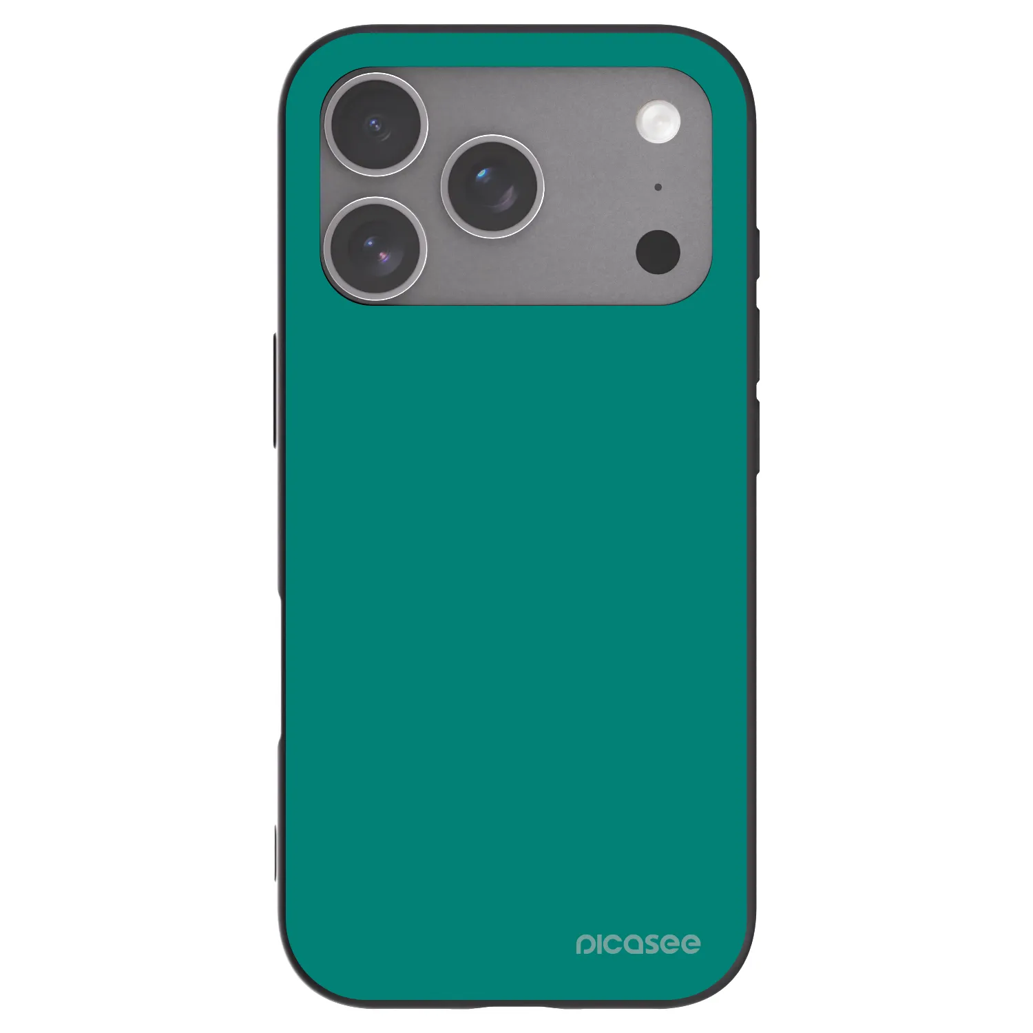 Picasee silikonowe czarne etui na Apple iPhone 18 Pro - Emerald Mist