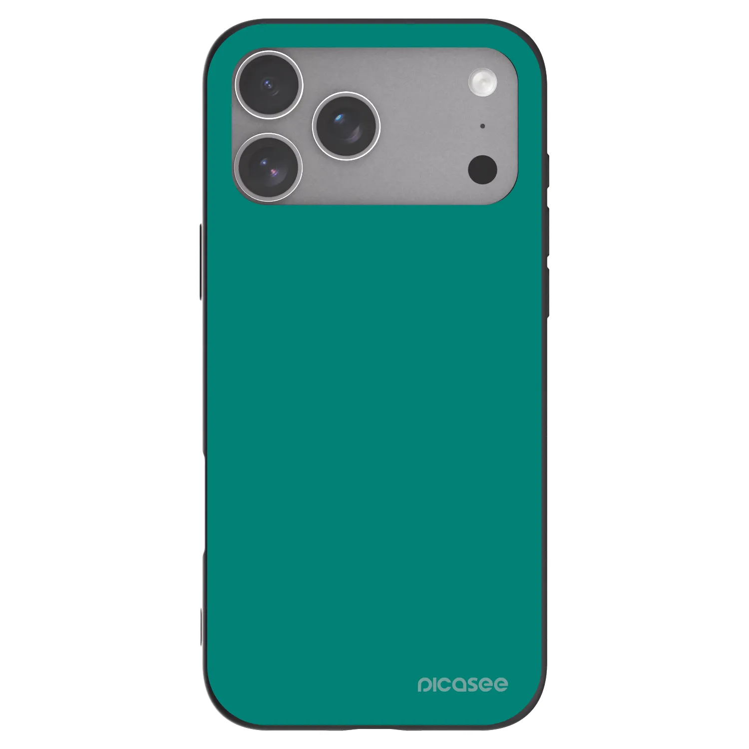 Picasee silikonowe czarne etui na Apple iPhone 18 Pro Max - Emerald Mist