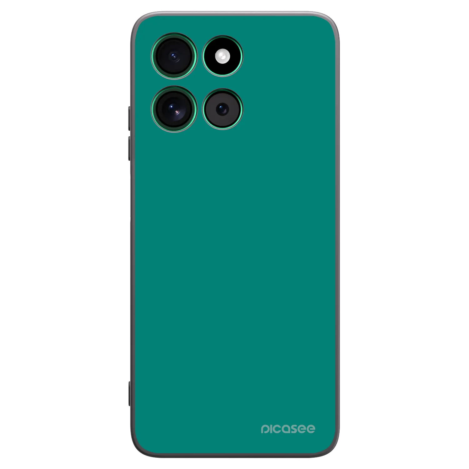 Picasee silikonowe czarne etui na Motorola Moto G57 Power - Emerald Mist